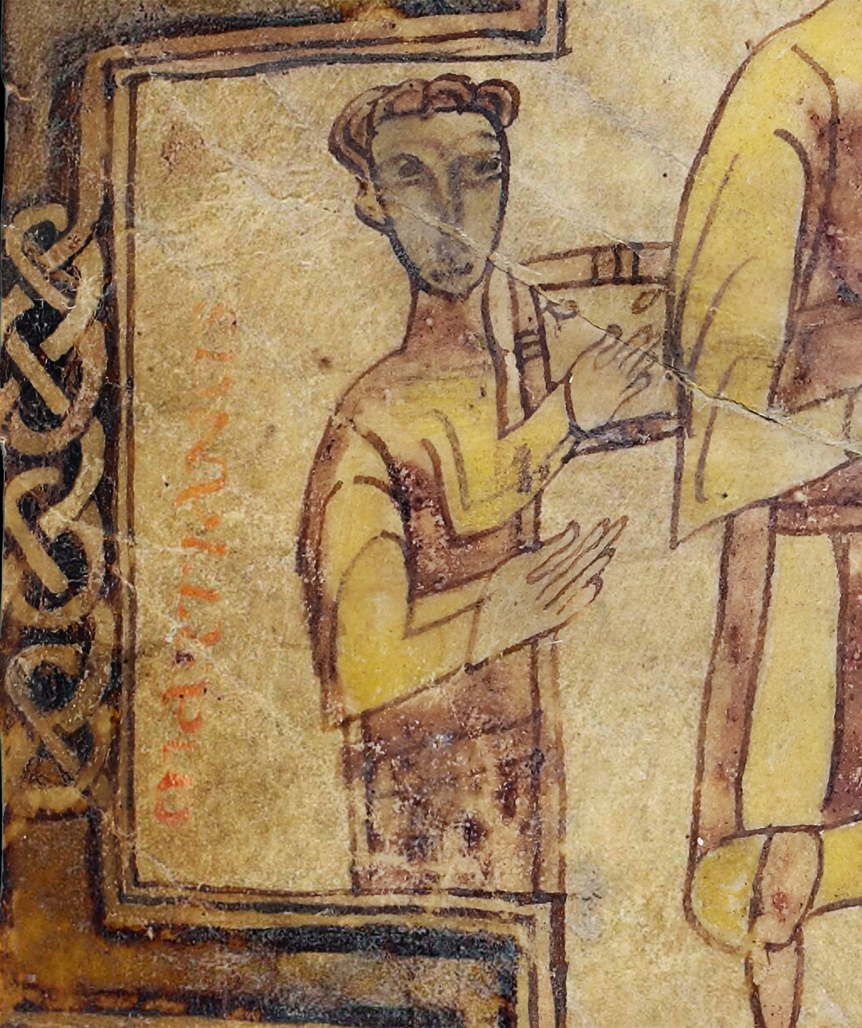 Majorian, frontispiece for Breviary of Alaric by Audgarius in a manuscript