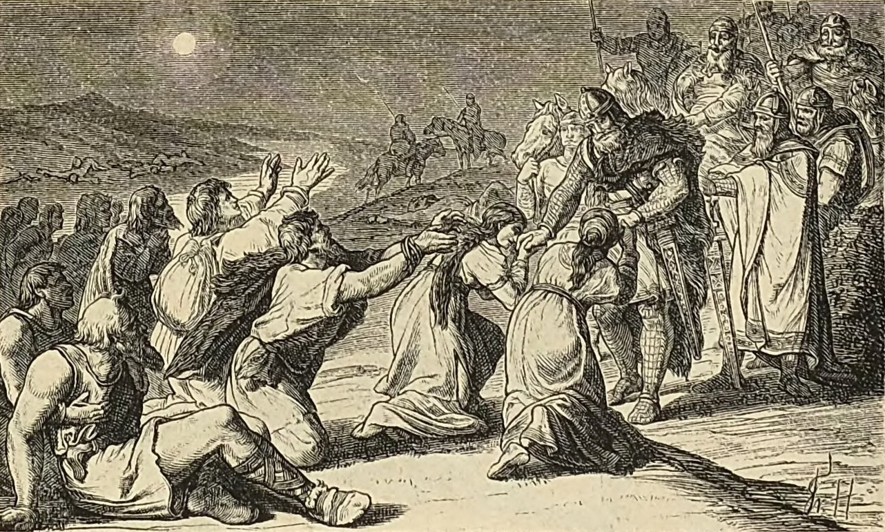 Henry I after the battle of Riade