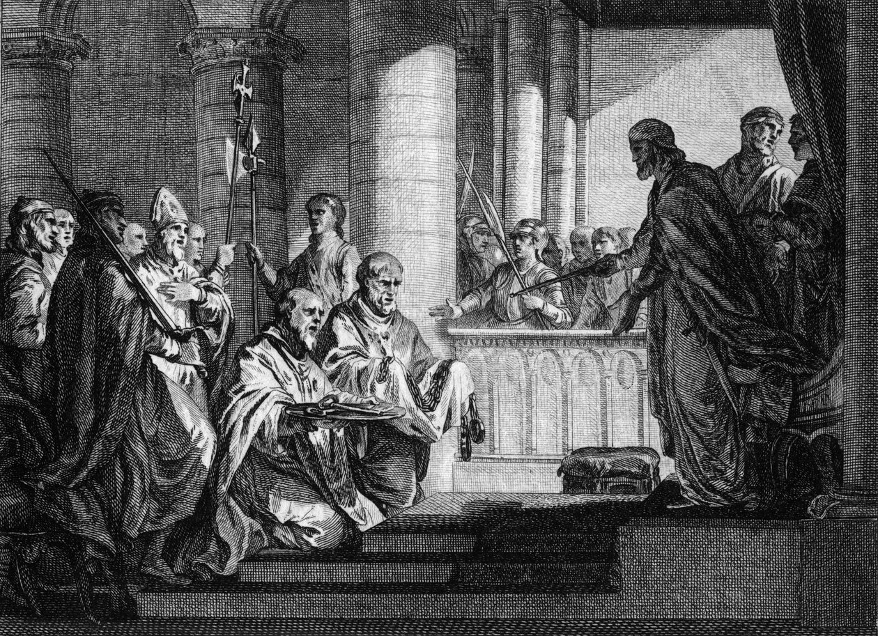 Pope Gregoire II asked for help from Charles Martel to repel Lombard troops of Italy