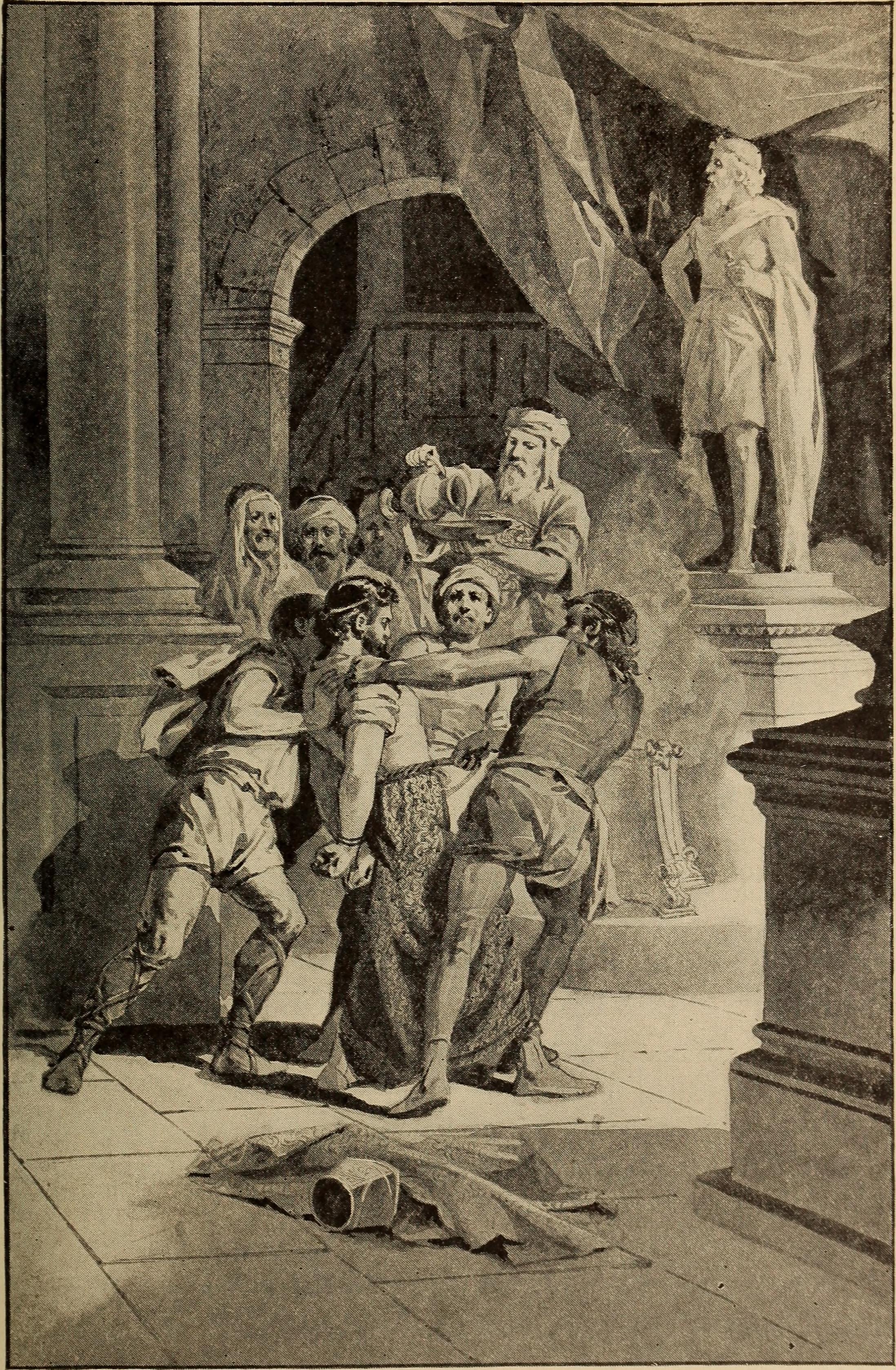 Saint Alban Refuses to Kneel to the Statue of Jupiter