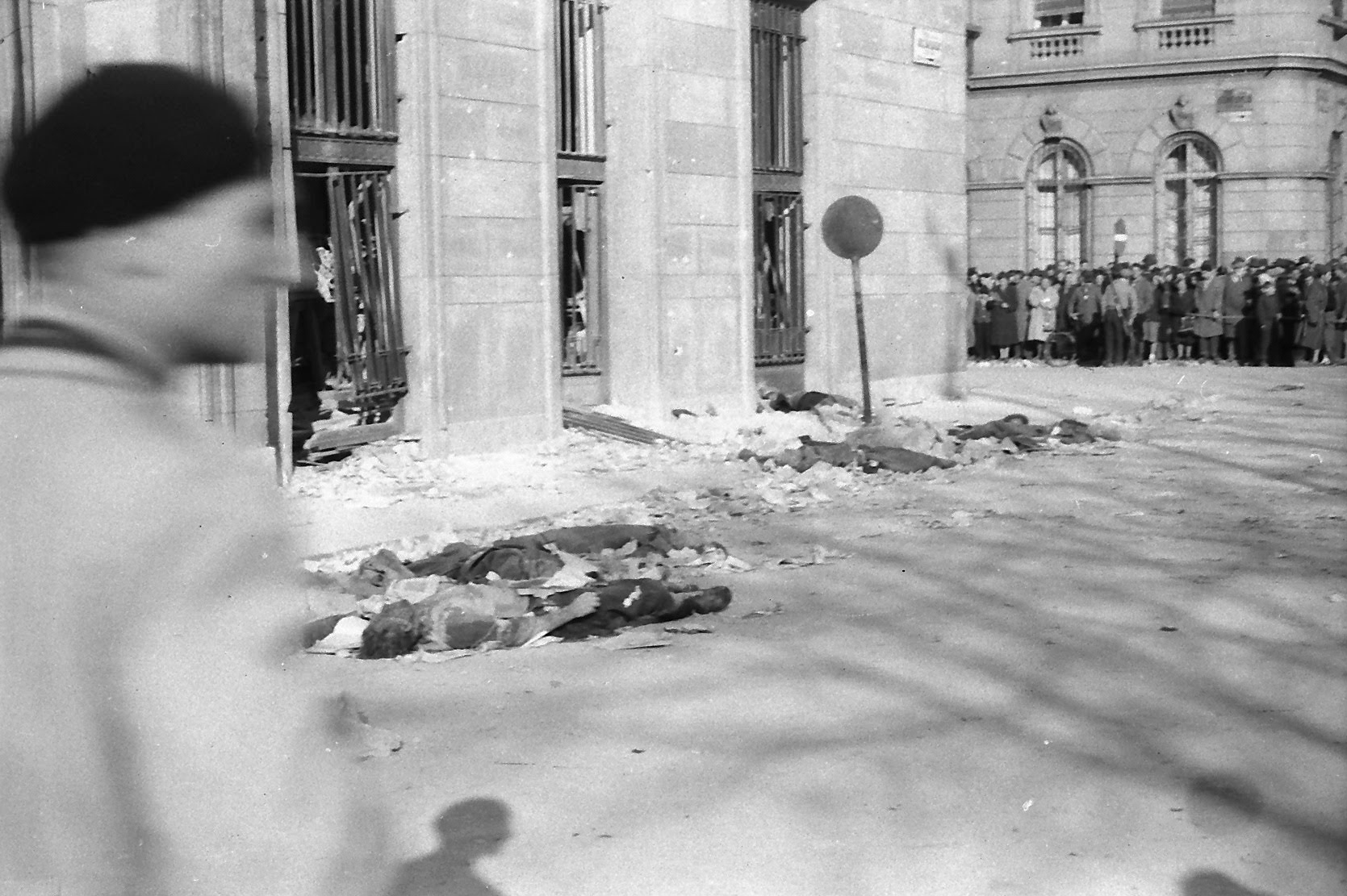 Corpses at Republic Square, Budapest, 30 October