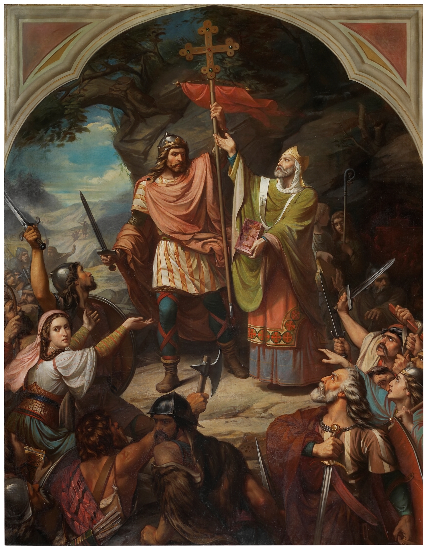 Pelagius of Asturias in Covadonga