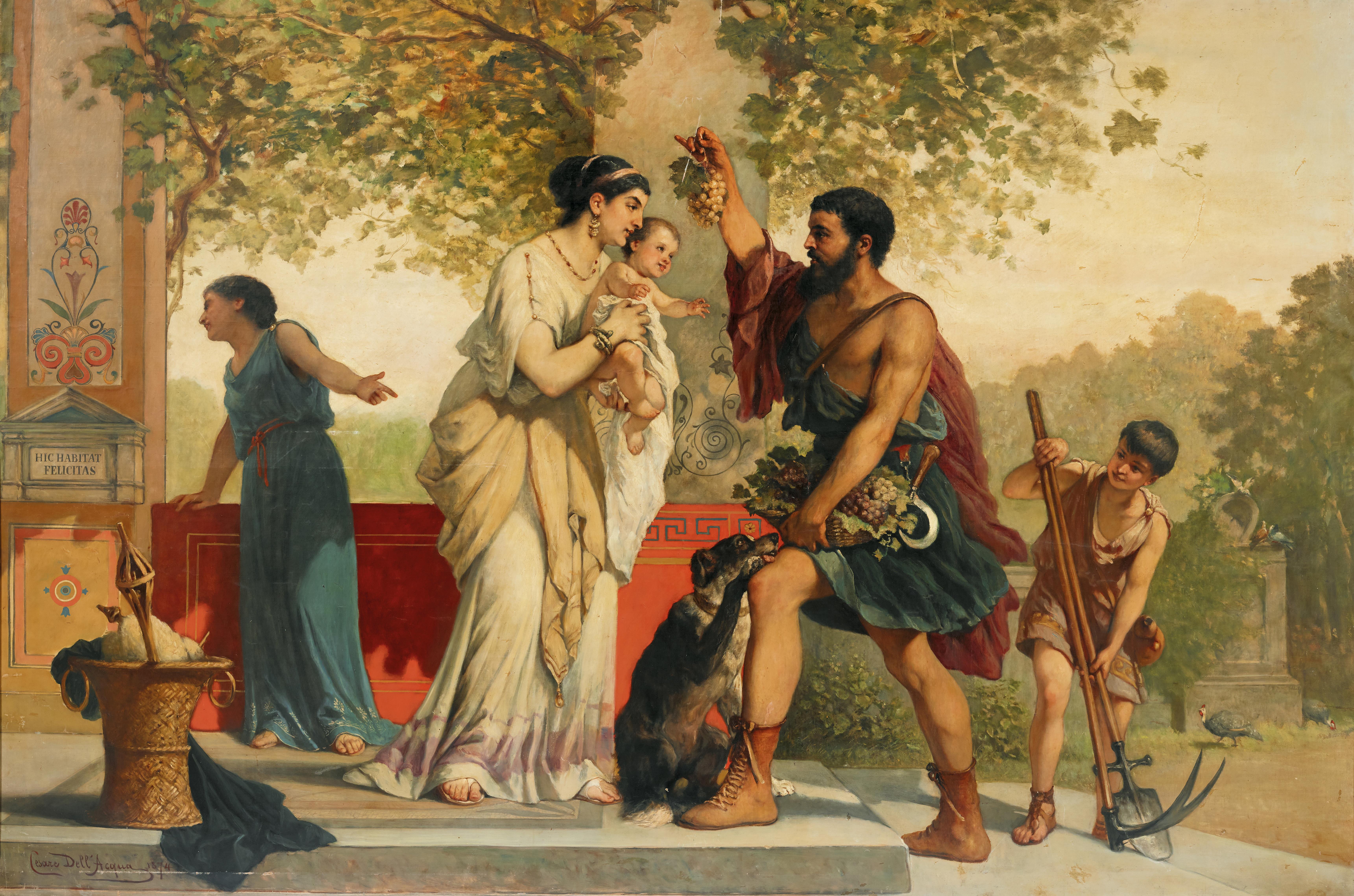 The Grape Harvest in Pompei