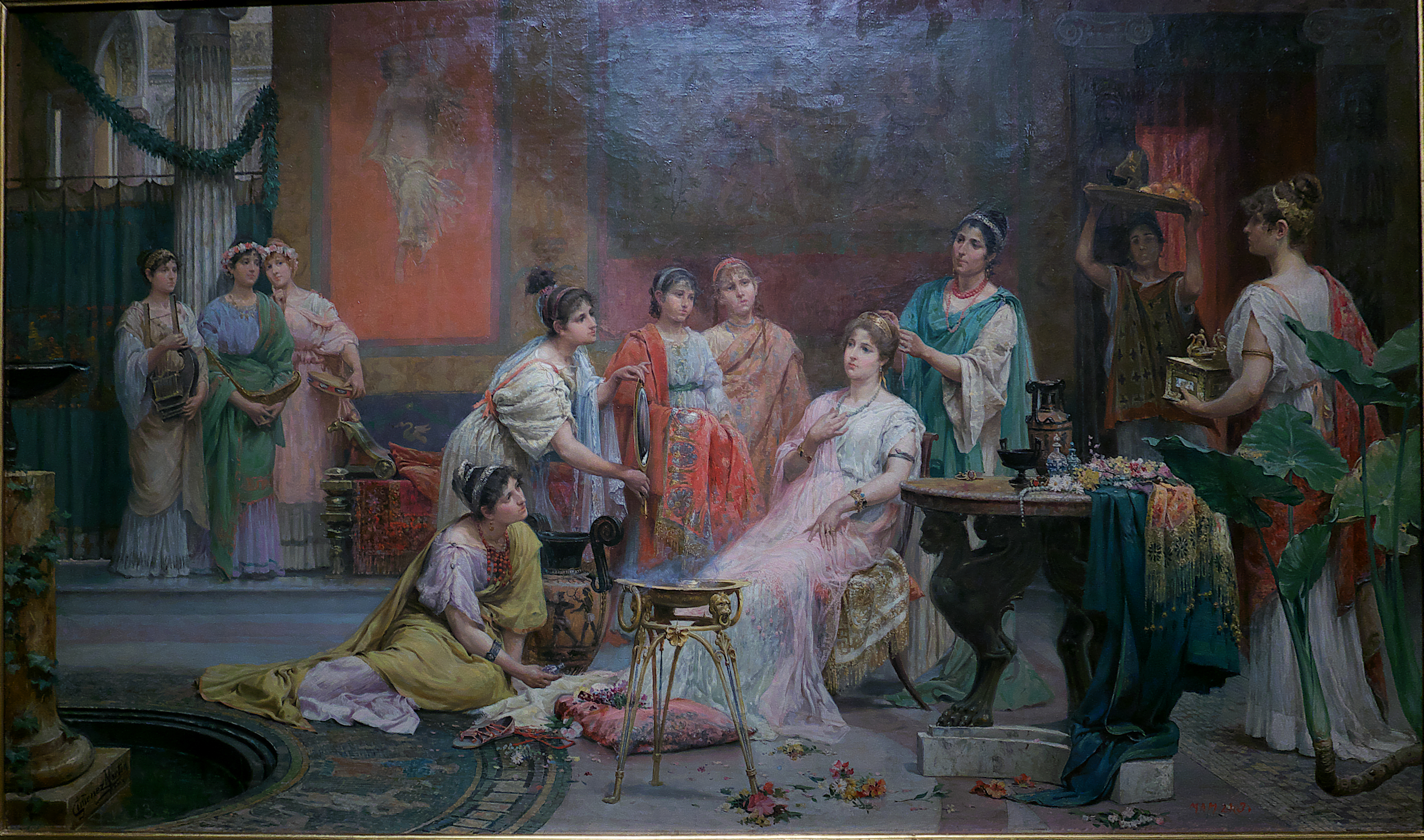 Dressing table of a Roman lady, Juan Jiménez Martín