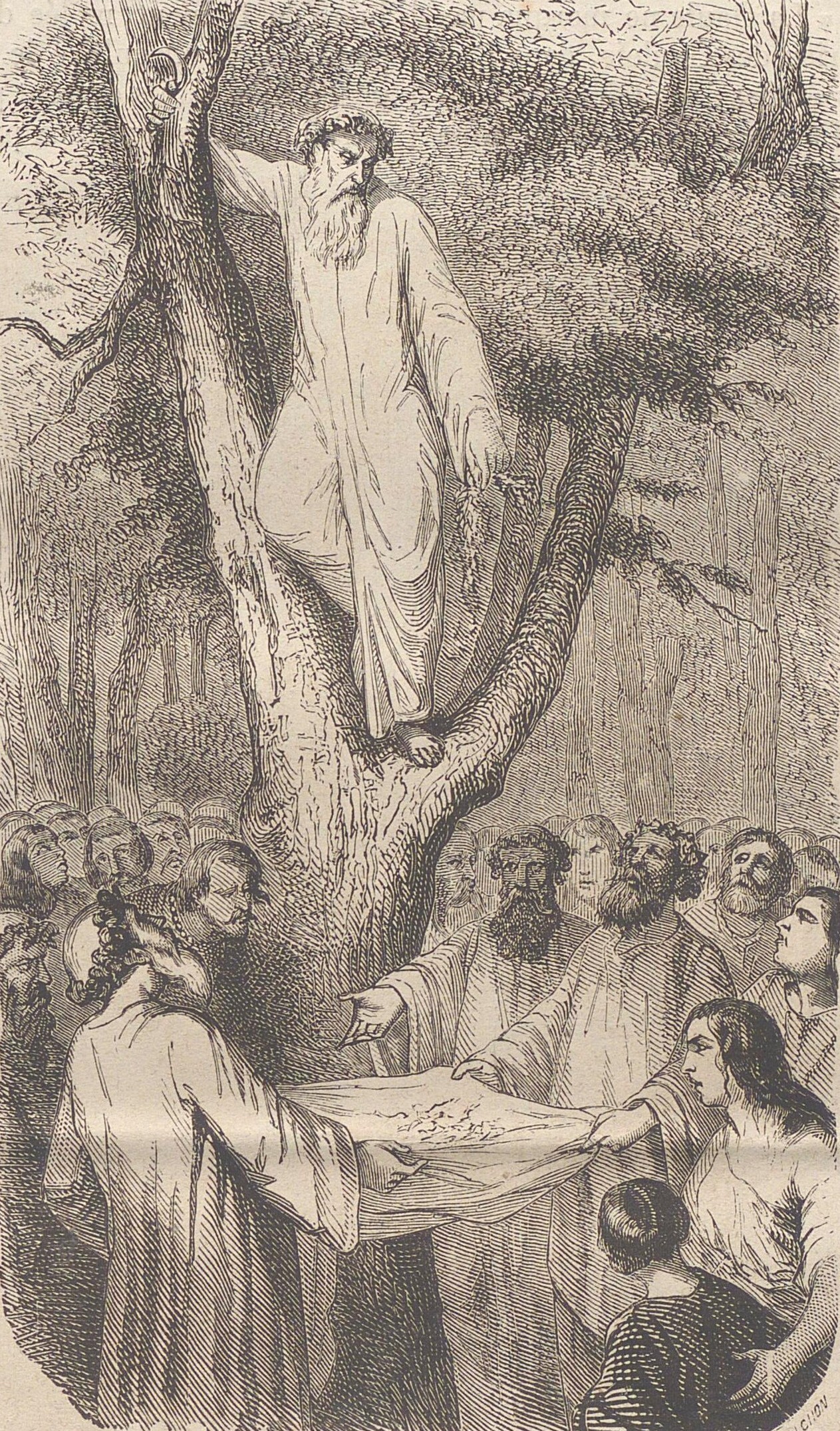 Chief of the Druids Cutting the Mistletoe