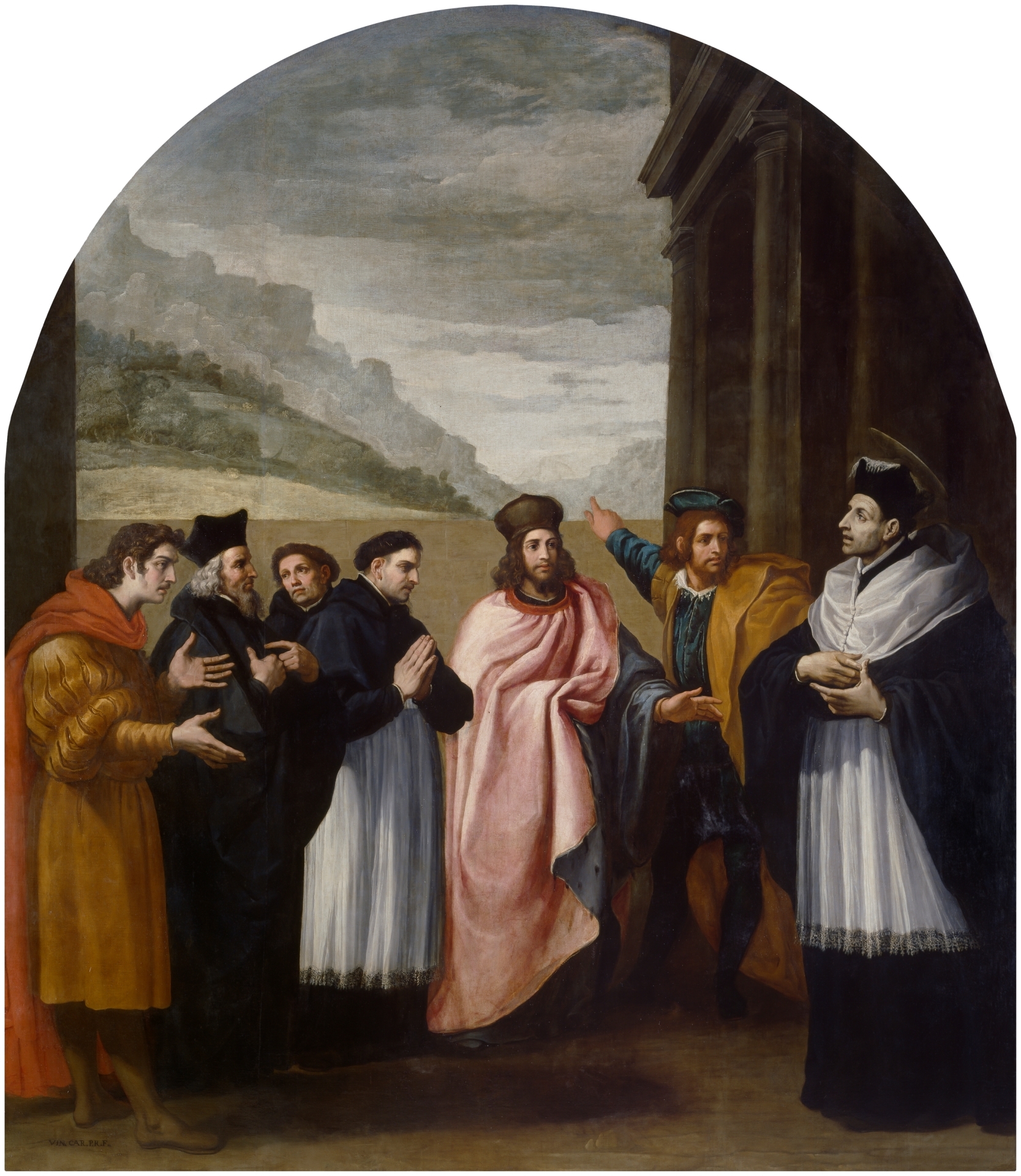 Saint Bruno and His Six Companions Withdraw from Active Life