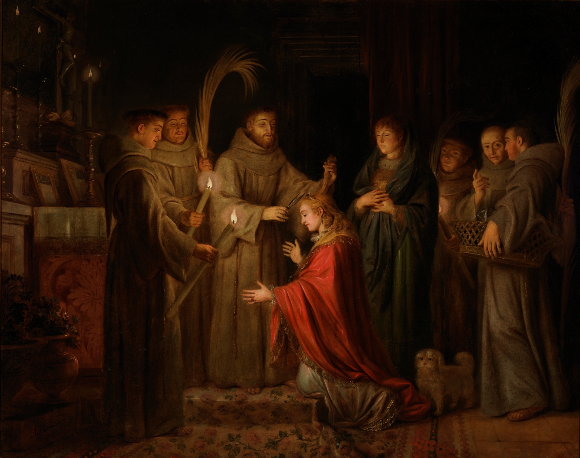 Saint Francis Cutting Clare of Assisi's Hair