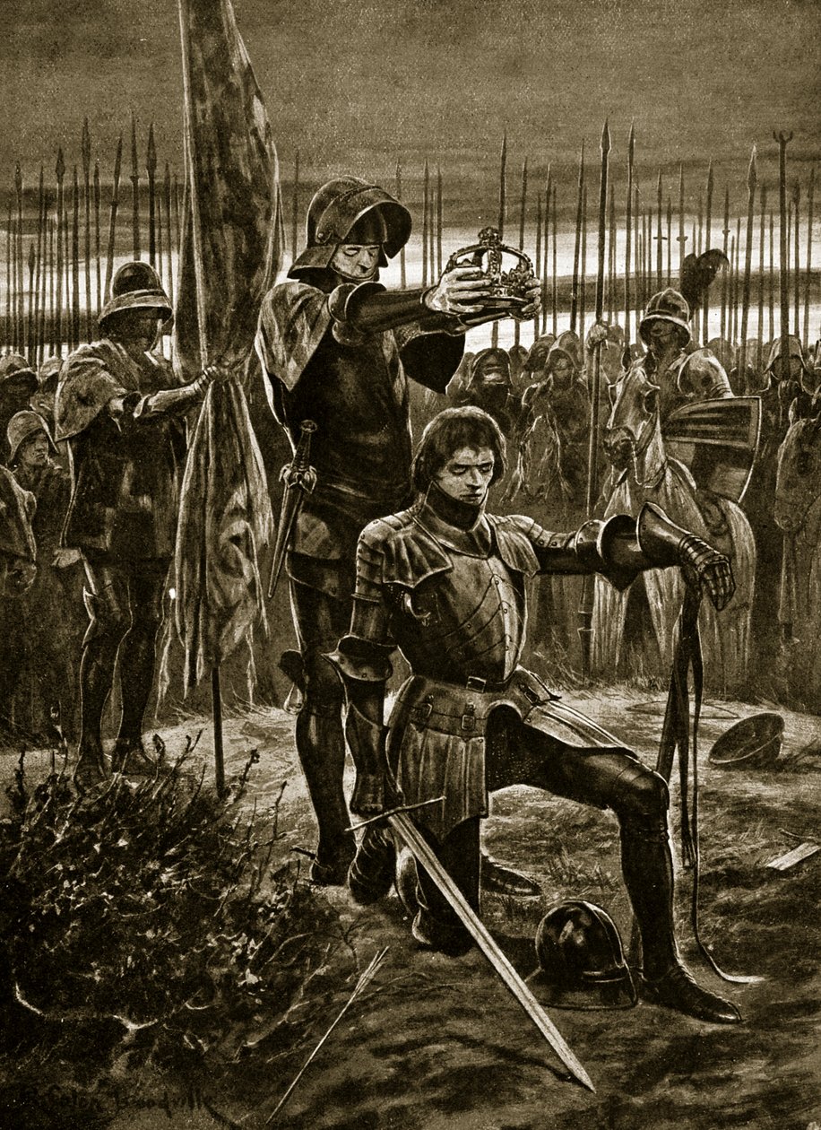 Henry VII crowned at Bosworth