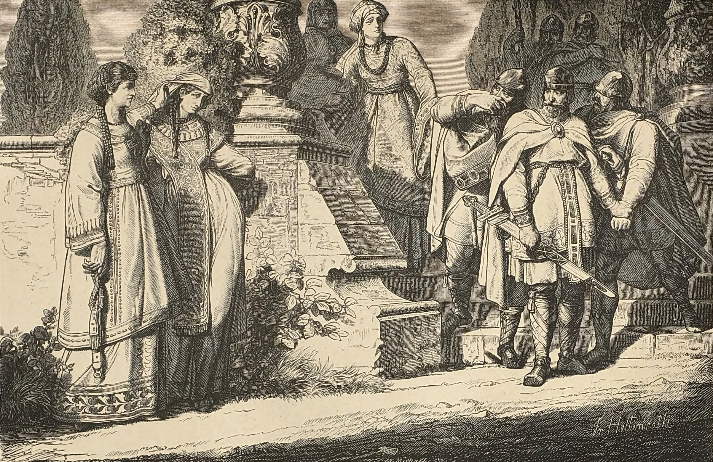 Otto II and Theophano on the Battle of Basanello