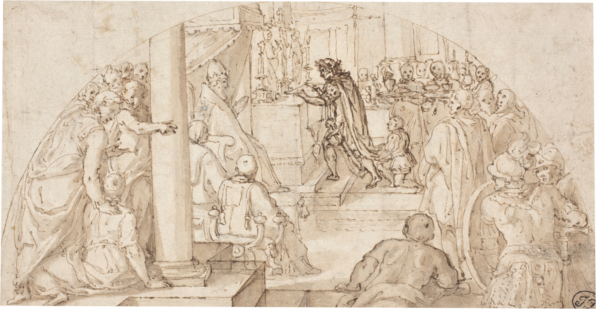 The Donation of Constantine _ Three Studies for the Figure of a Youth