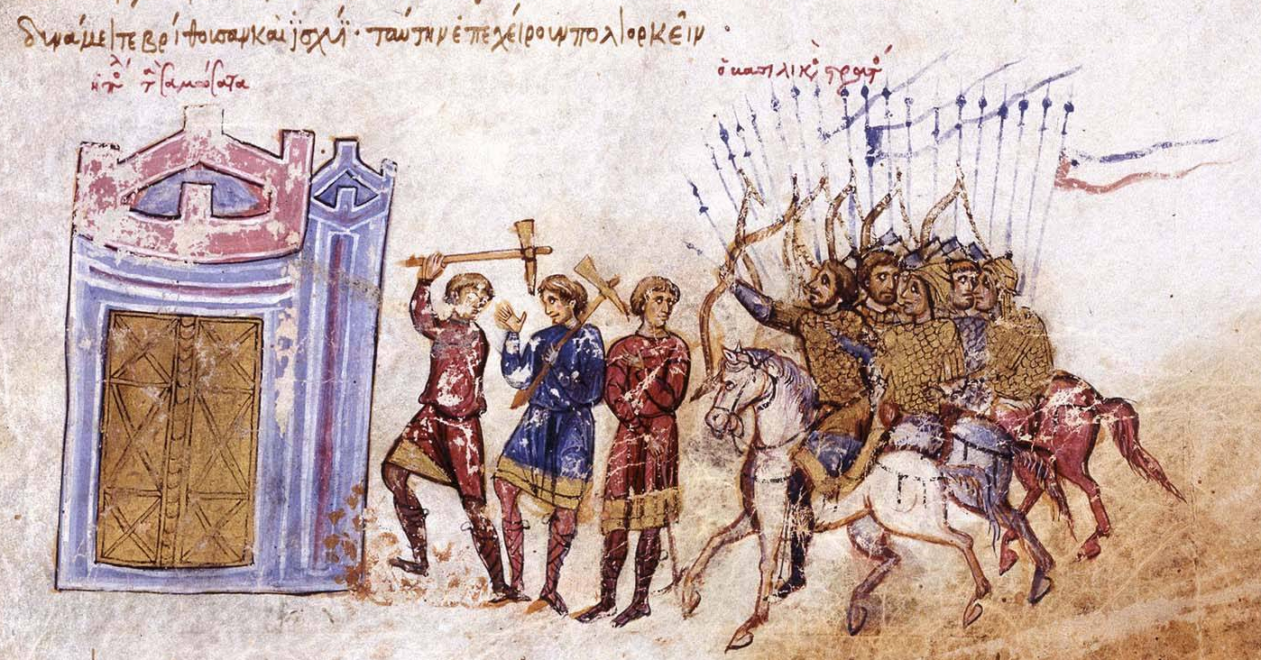 Byzantine army attacks the Muslim fortress of Samosata