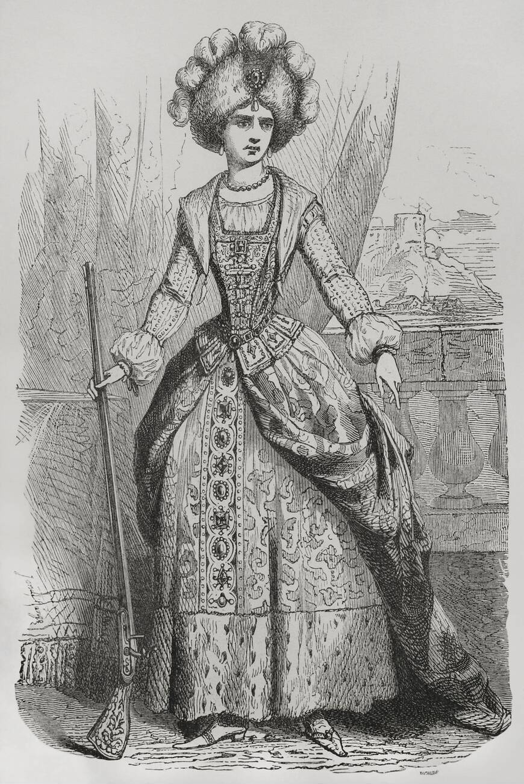 ilona zrnyi 1643 1703 noblewoman croatian and hungarian heroine wife of the elected prince of transylvania francis i rkczi