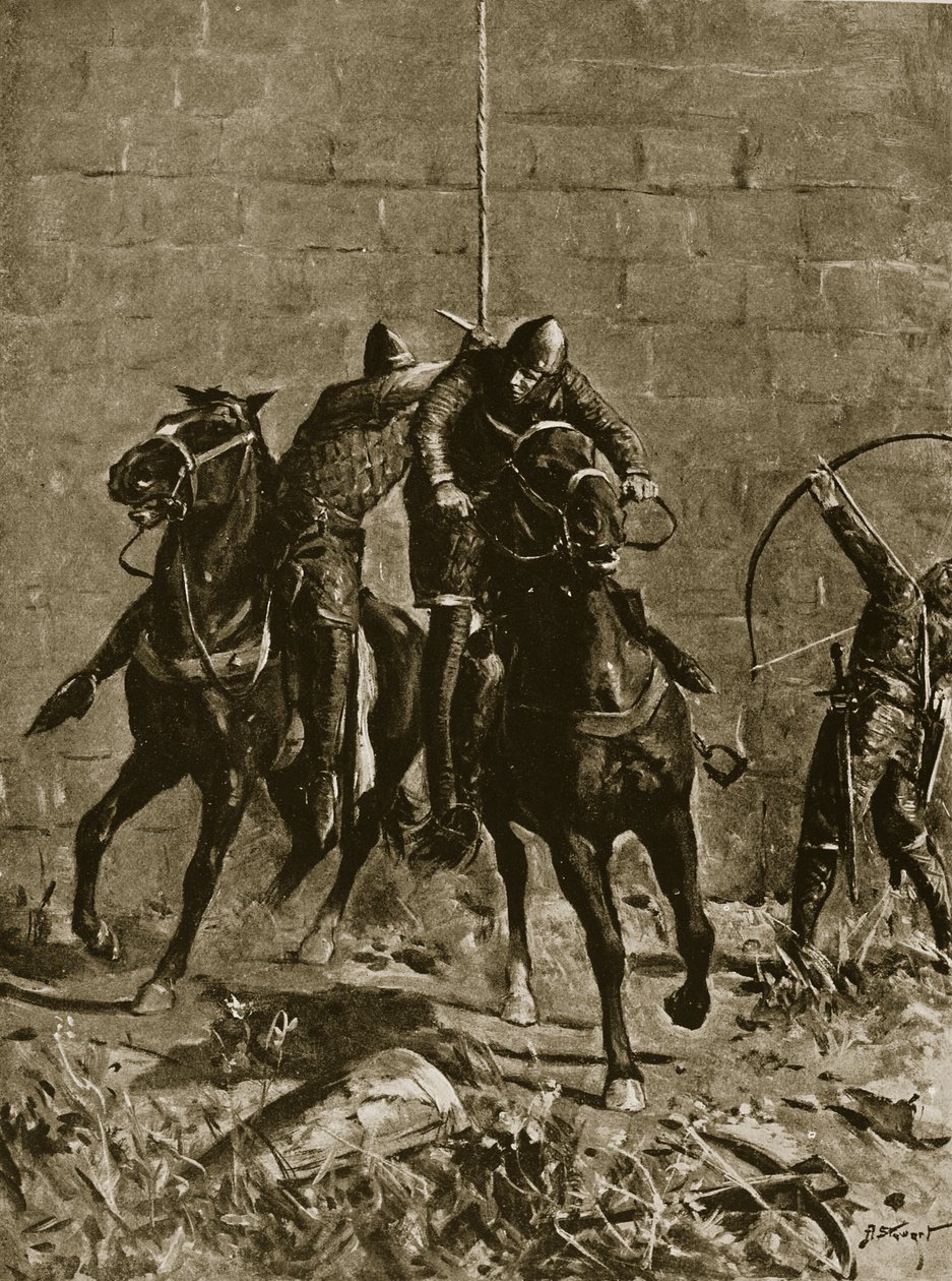 Stephen rescues Prince Henry of Scotland at Ludlow Castle