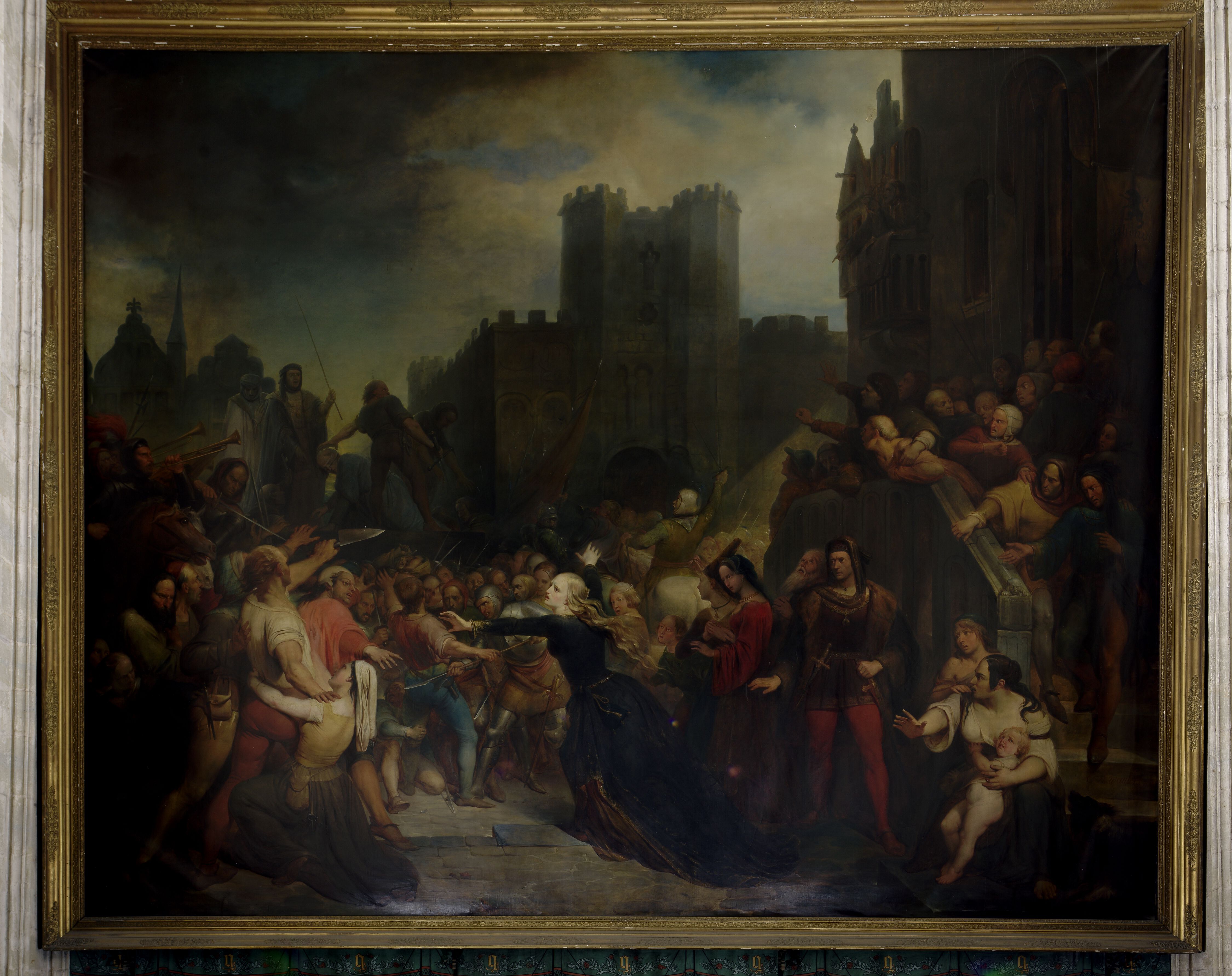 Mary of Burgundy begs for mercy for her ministers who were wrongly accused of treason