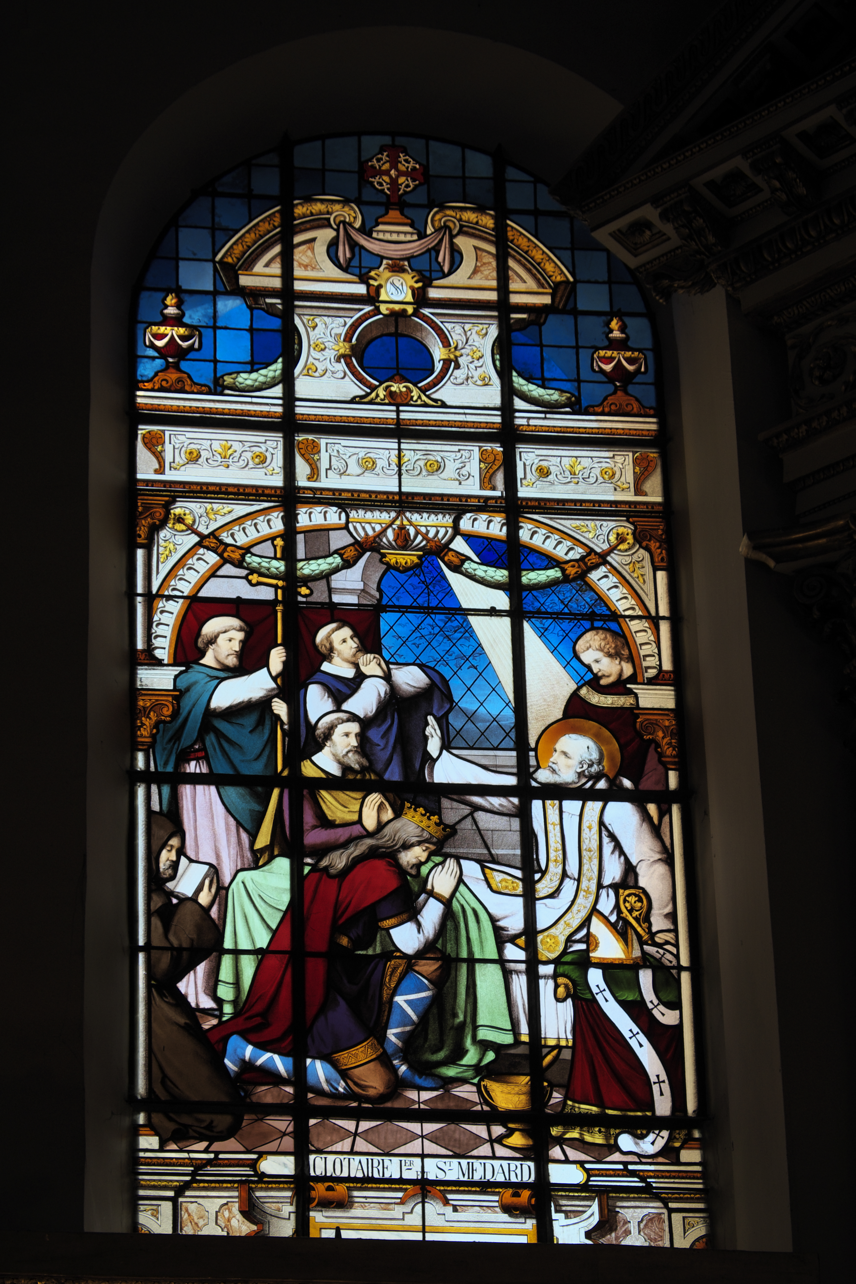 Stained glass windows, Saint-Médard, 1885-1896, Émile Hirsch