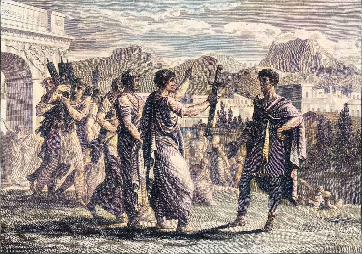 The Senate sends consul Marcellus to invite Pompeius to defend the Roman Republic
