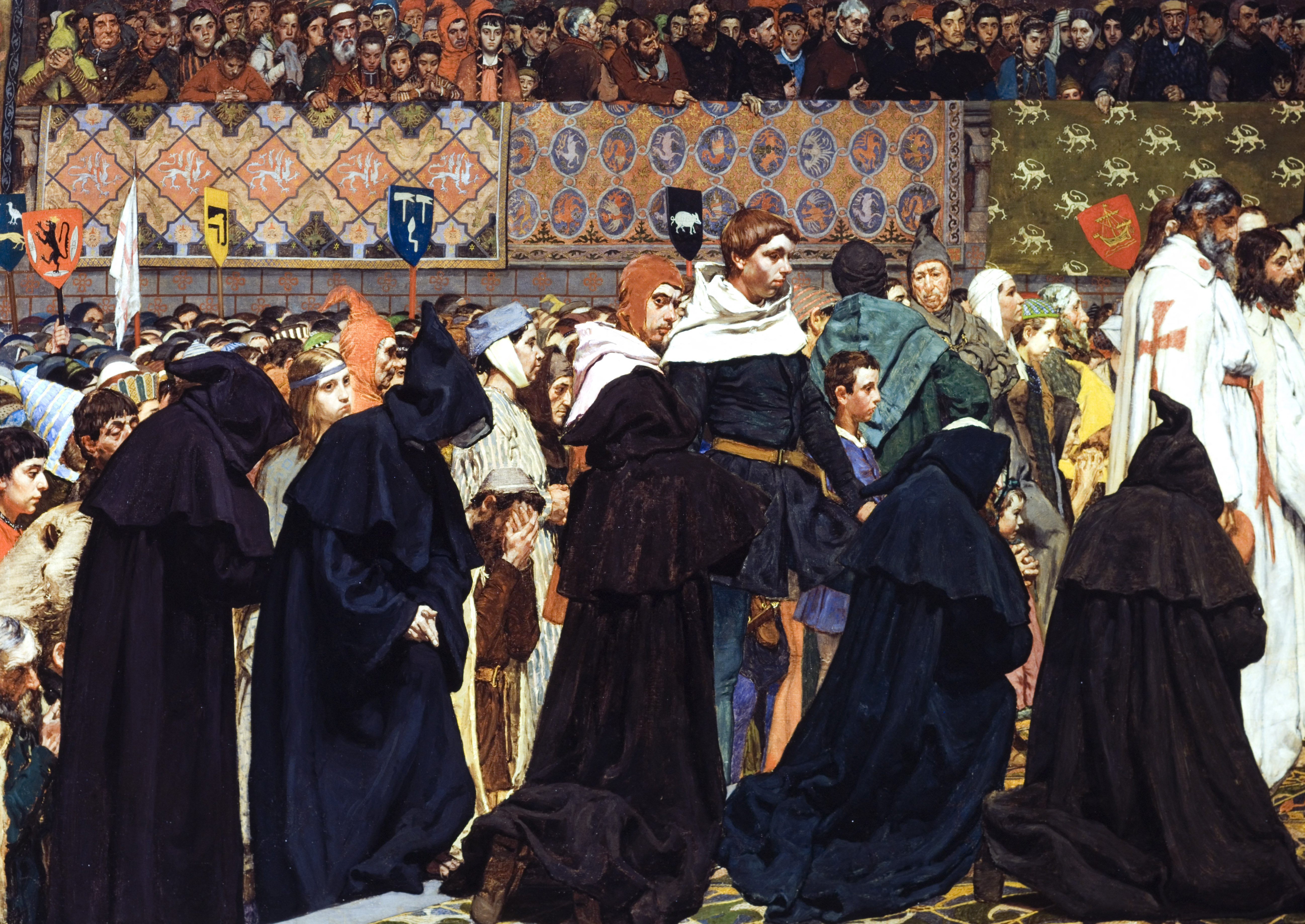 Funeral of Charles I in Bruges Church of St Christopher