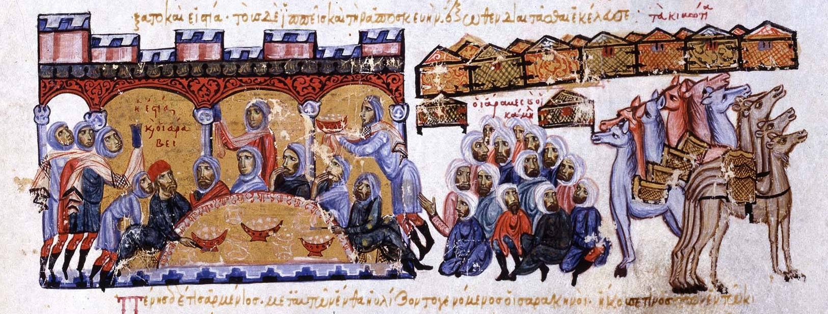 Varasvatze of Edessa hosts the Arab leaders