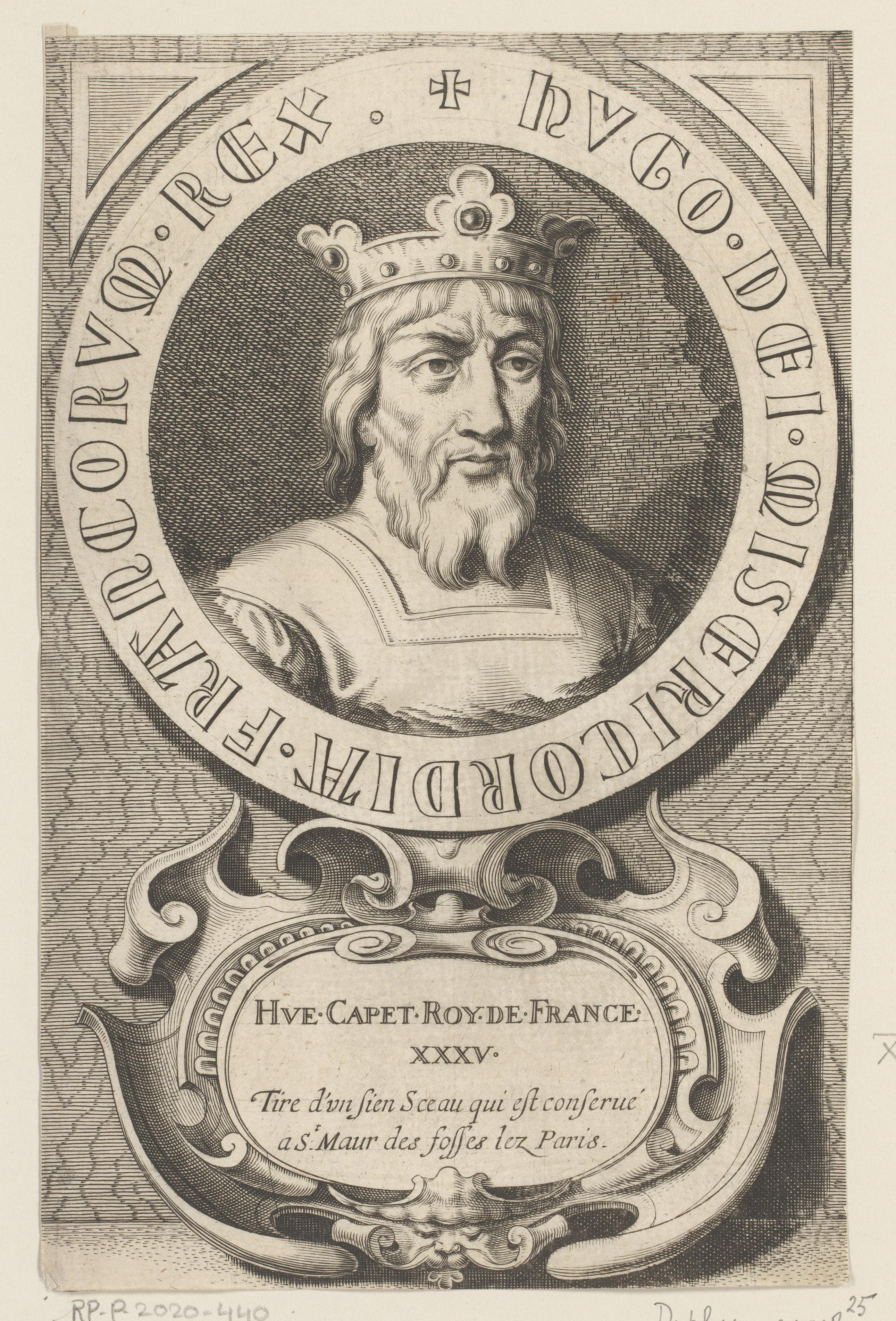 Portrait of Hugh Capet, King of FranceJacques de Bie