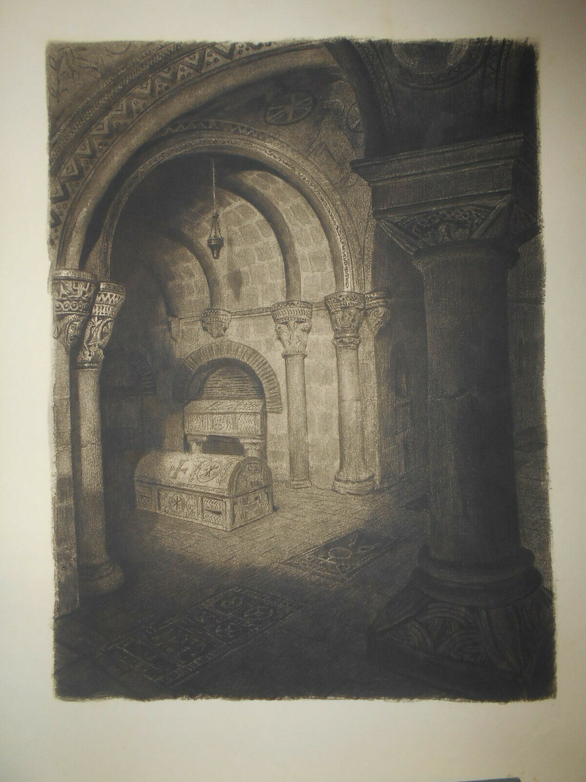 This church was the common tomb of the Merovingian princes, who, taken by a violent death, could not choose their own burial place