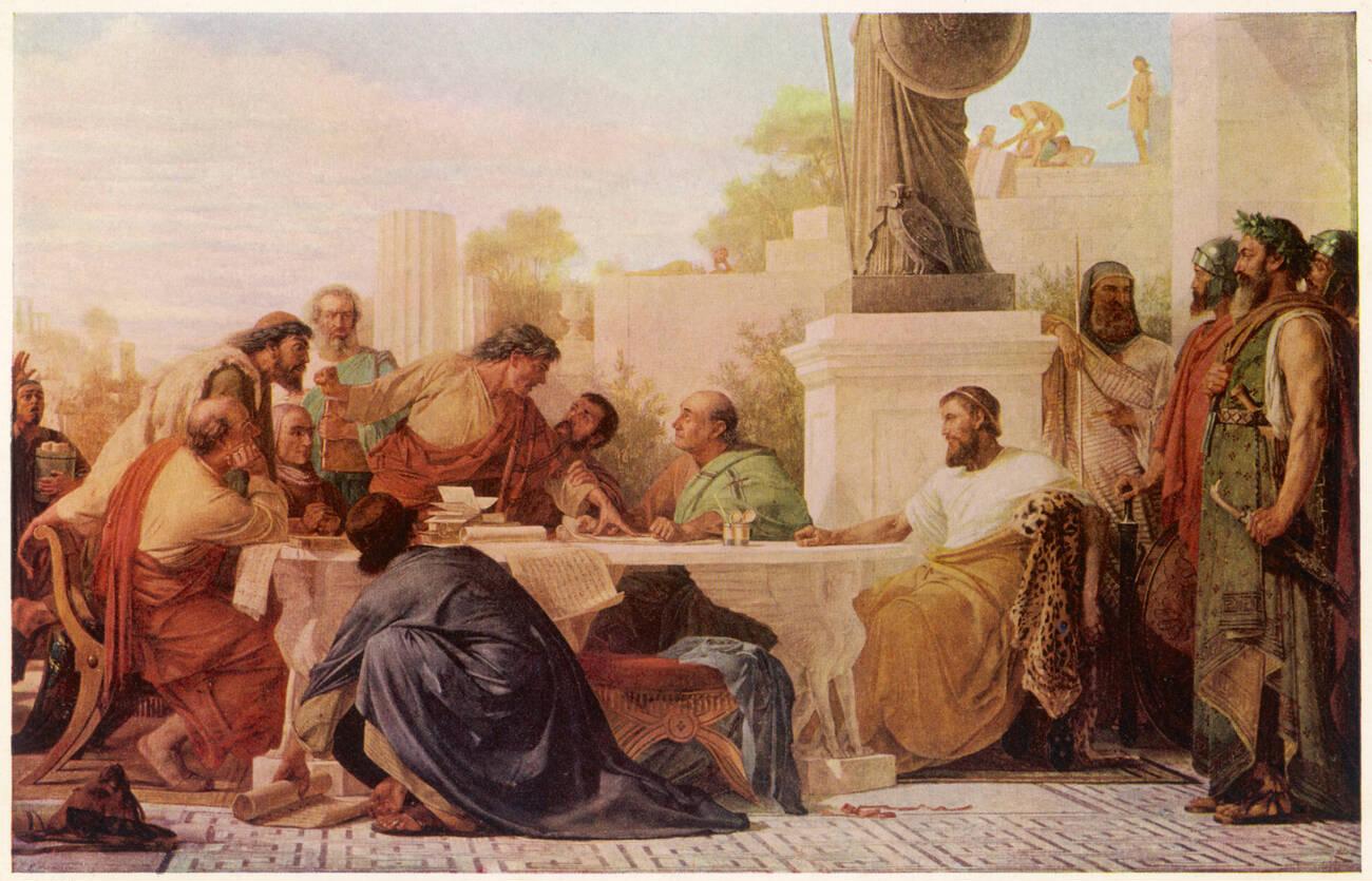 Julian Presides Over a Conference