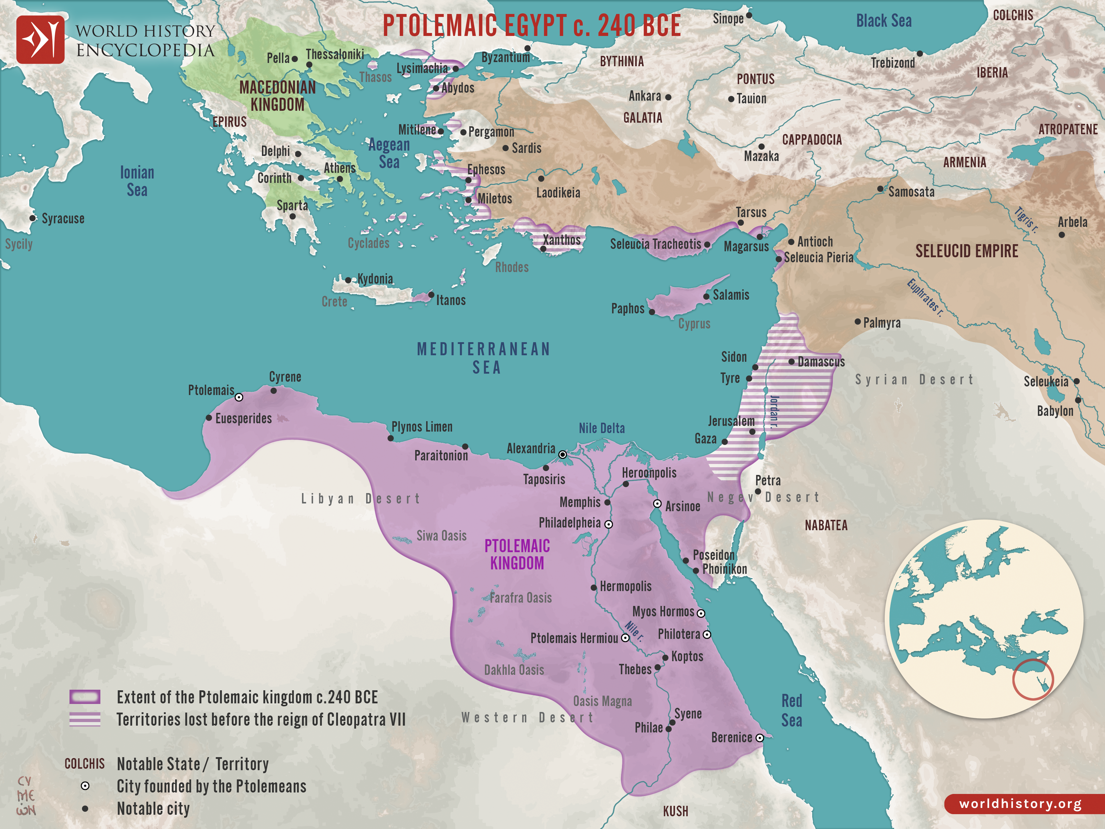 Map of Ptolemaic Egypt
