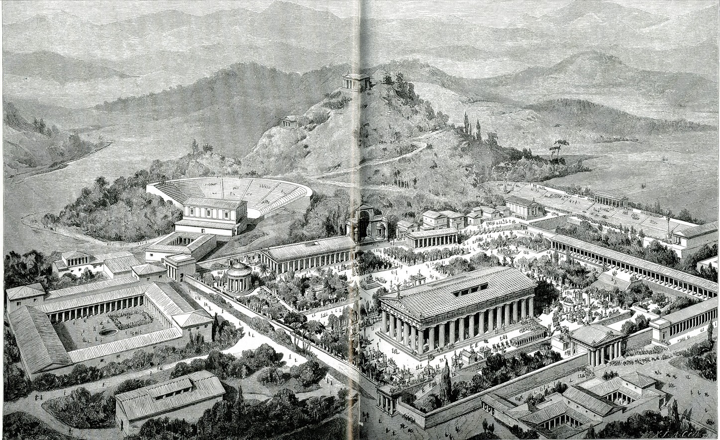 Olympia as it was in antiquity Designed from autopsy by t