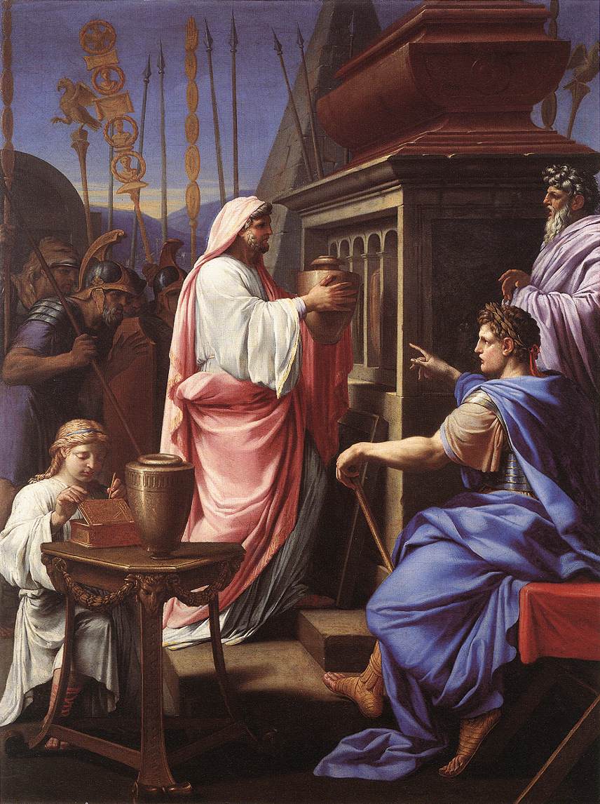 Caligula Depositing Ashes of Mother & Brother in Tomb of Ancestors