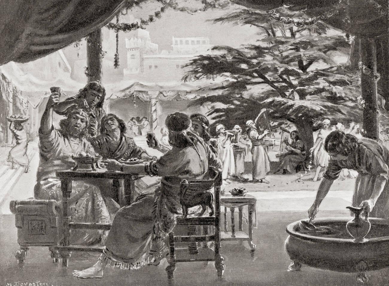 Rejoicing in Babylon on the rebuilding of the city by Esarhaddon