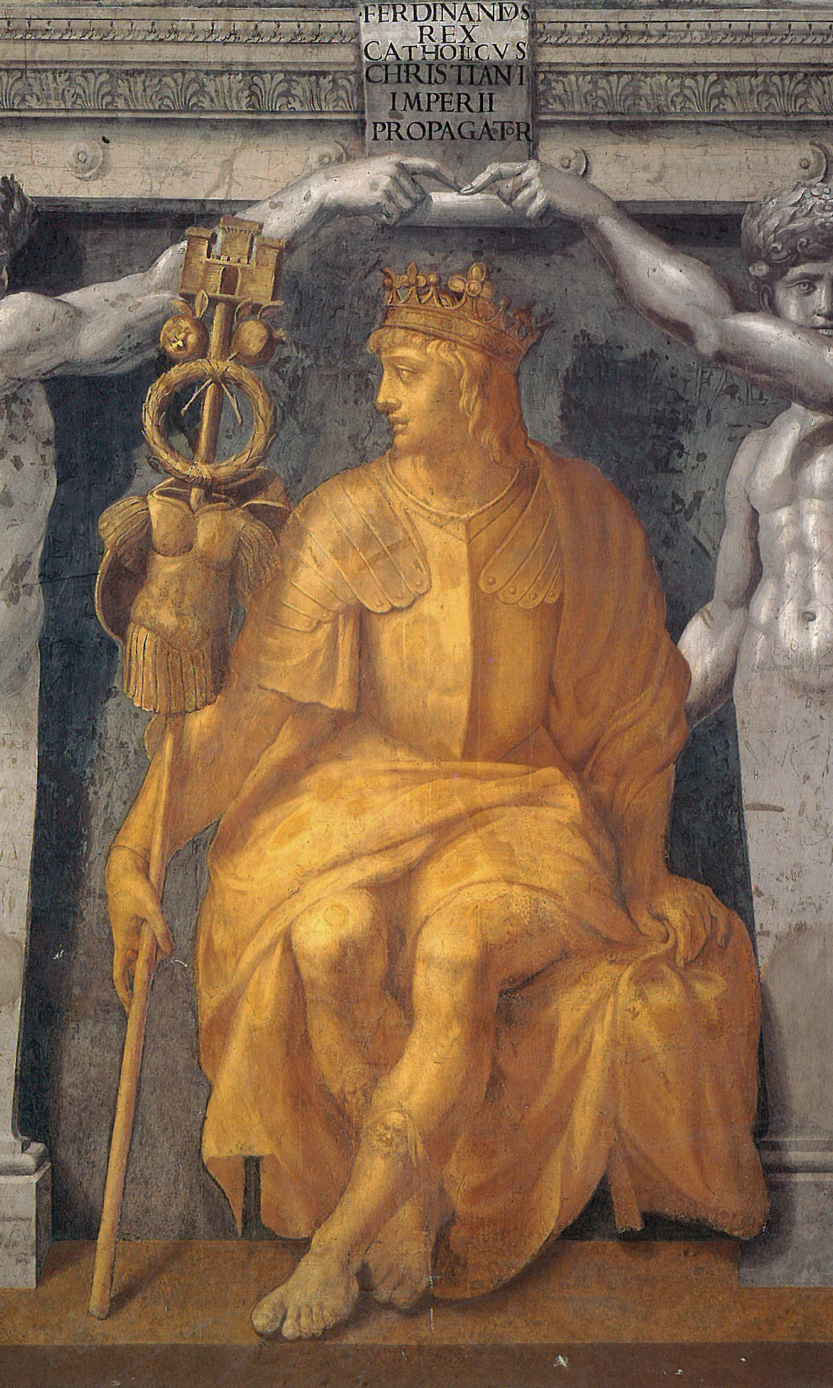 King Ferdinand the Catholic displayed in the Apostolic Palac