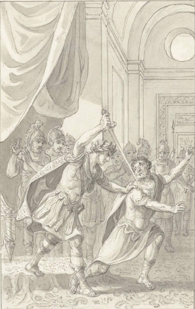 Diocletian kills Aper