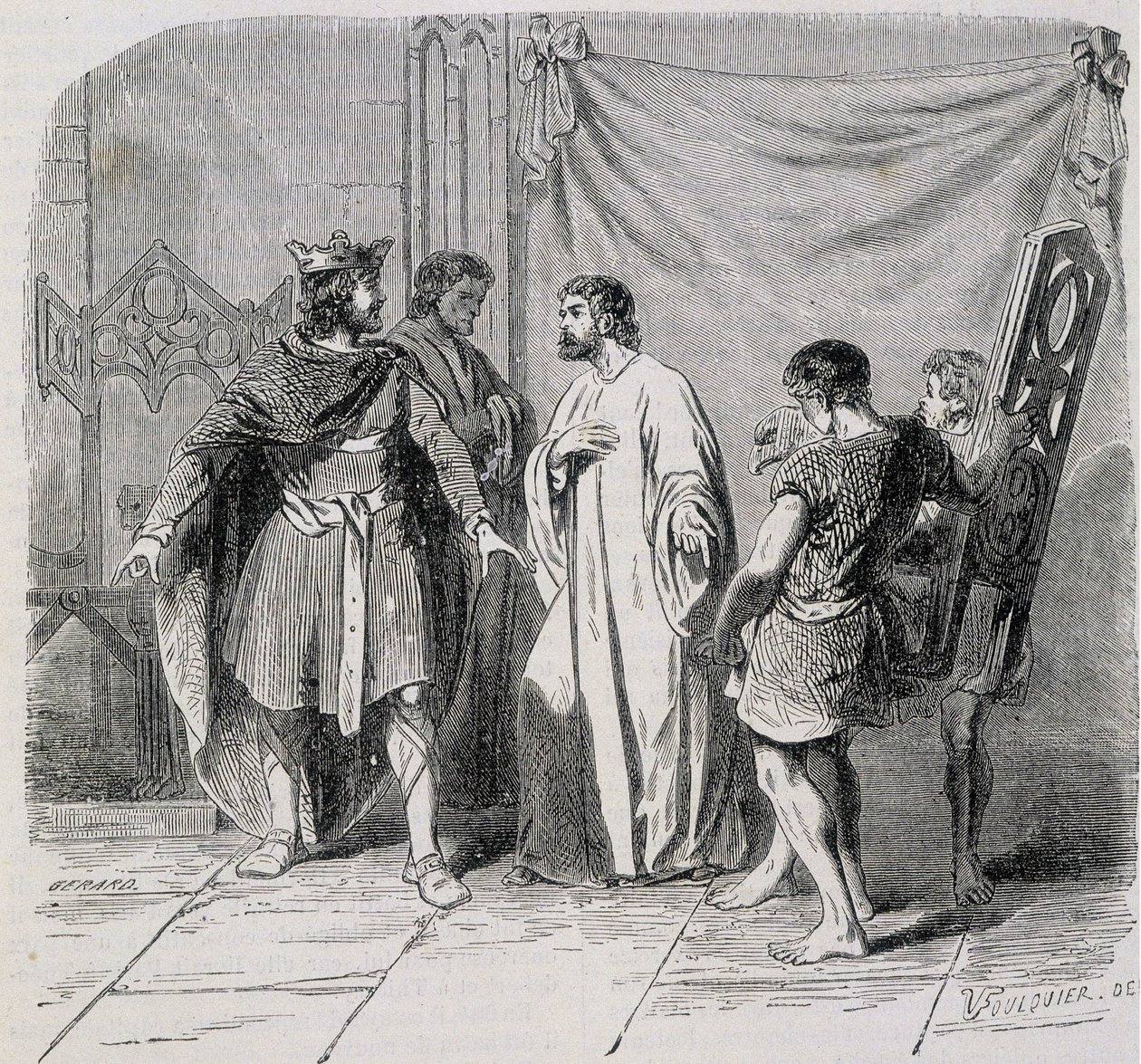 Saint Eloi and Dagobert Dagobert was amazed when Eloi introduced him the second armchair