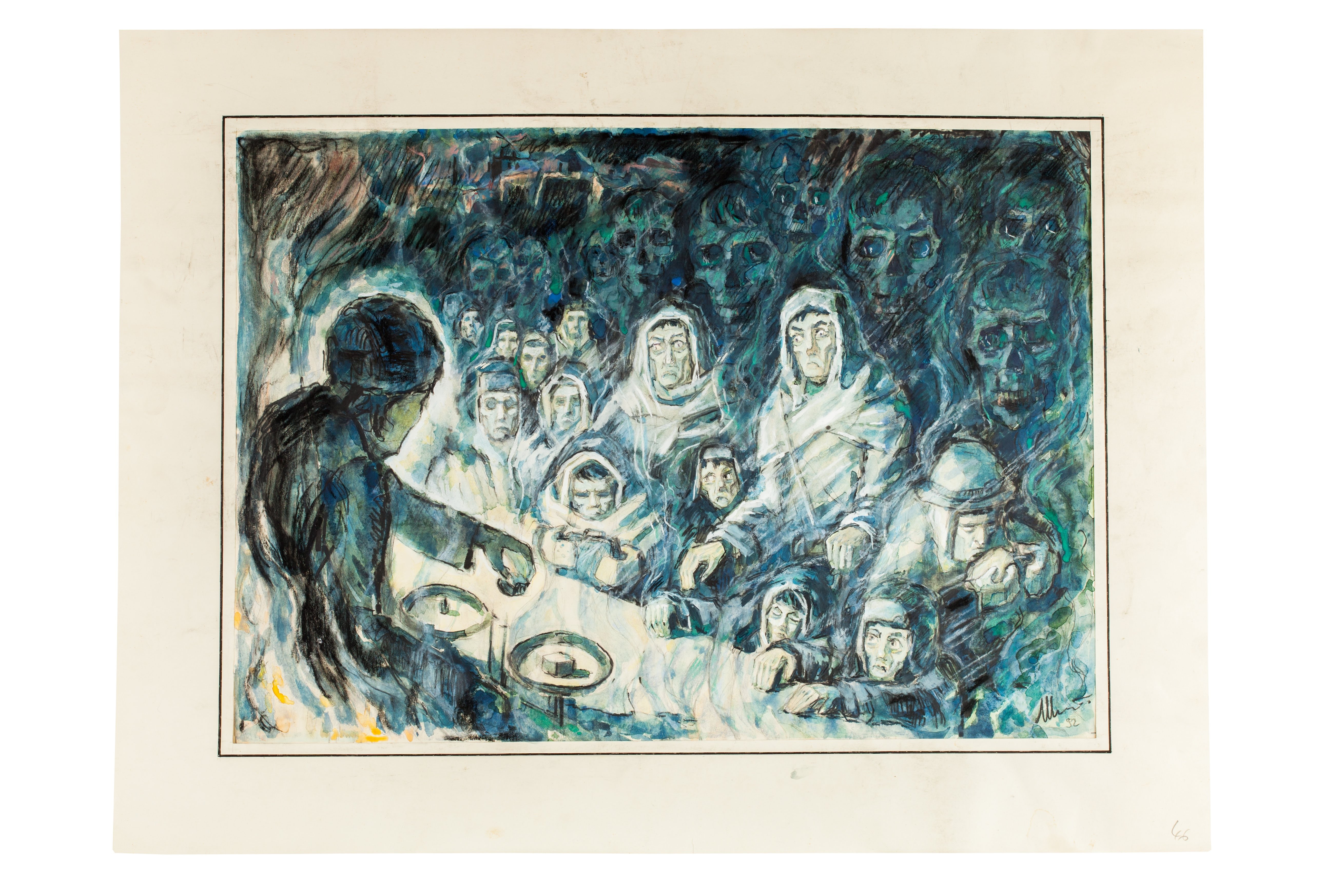 Yu. P. Shplet. “Lining up for bread.”