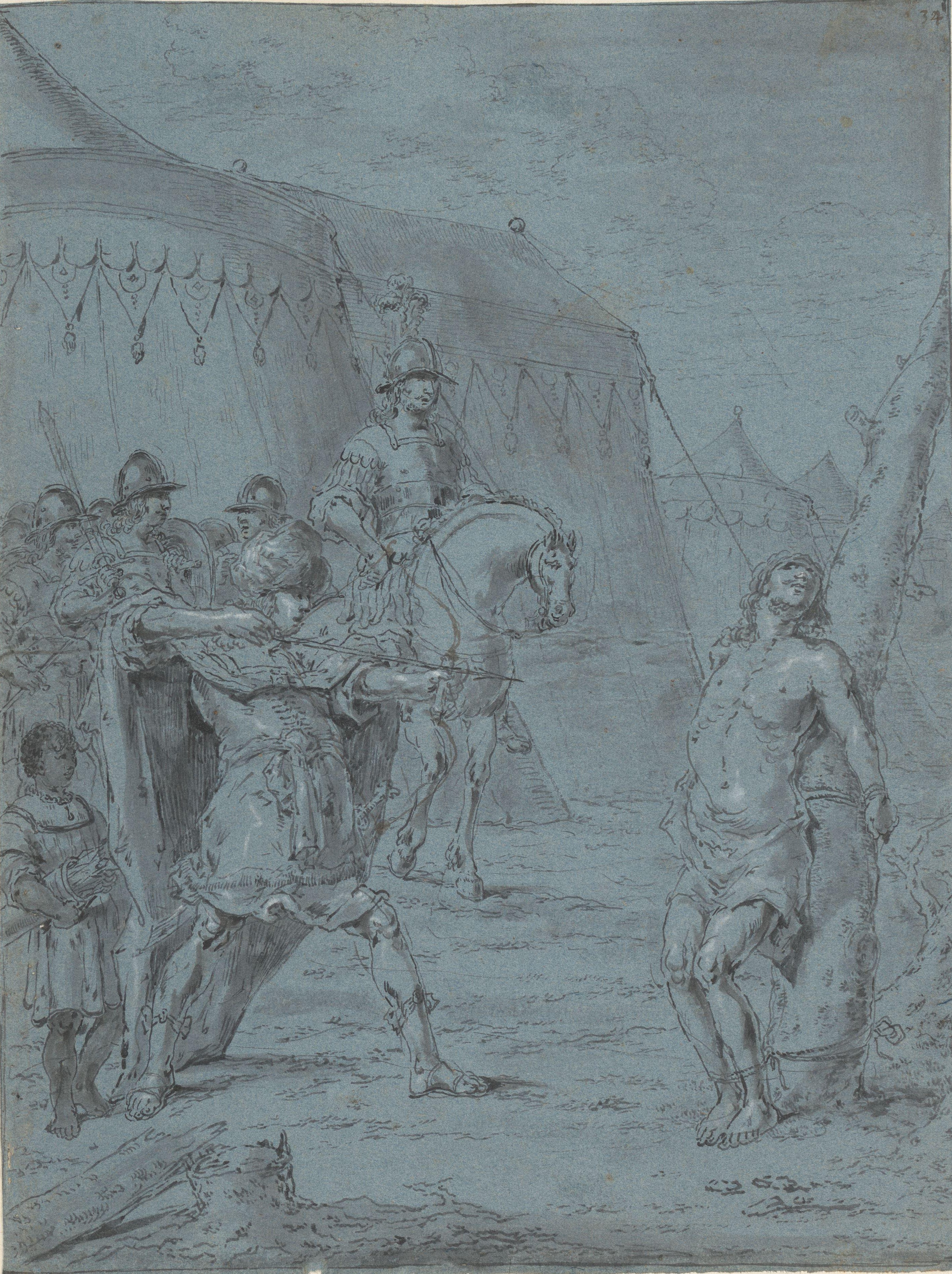 Alexander de Grote doodt OrsodatesLeonaert Bramer