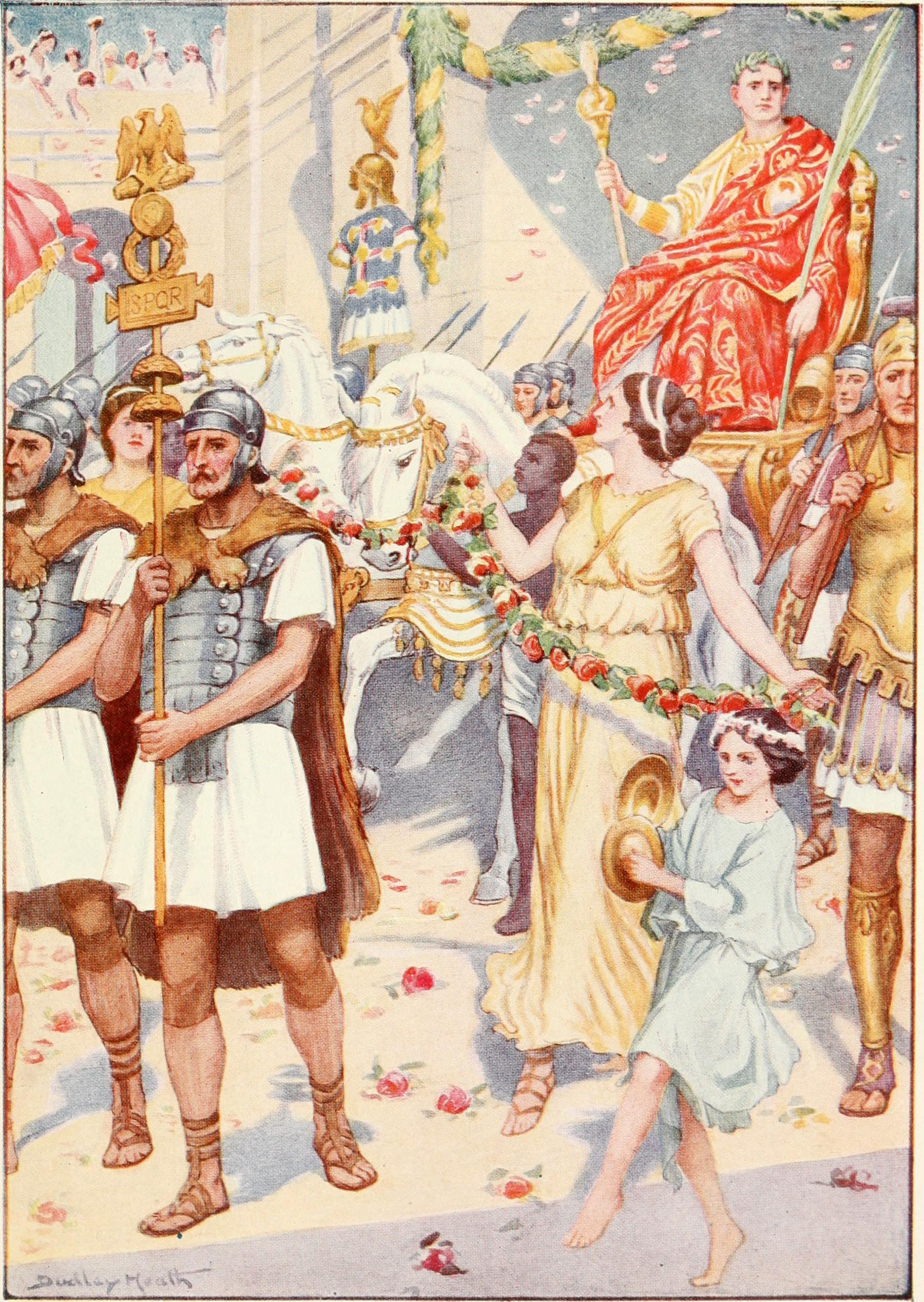 Flamininus is Covered with Garlands
