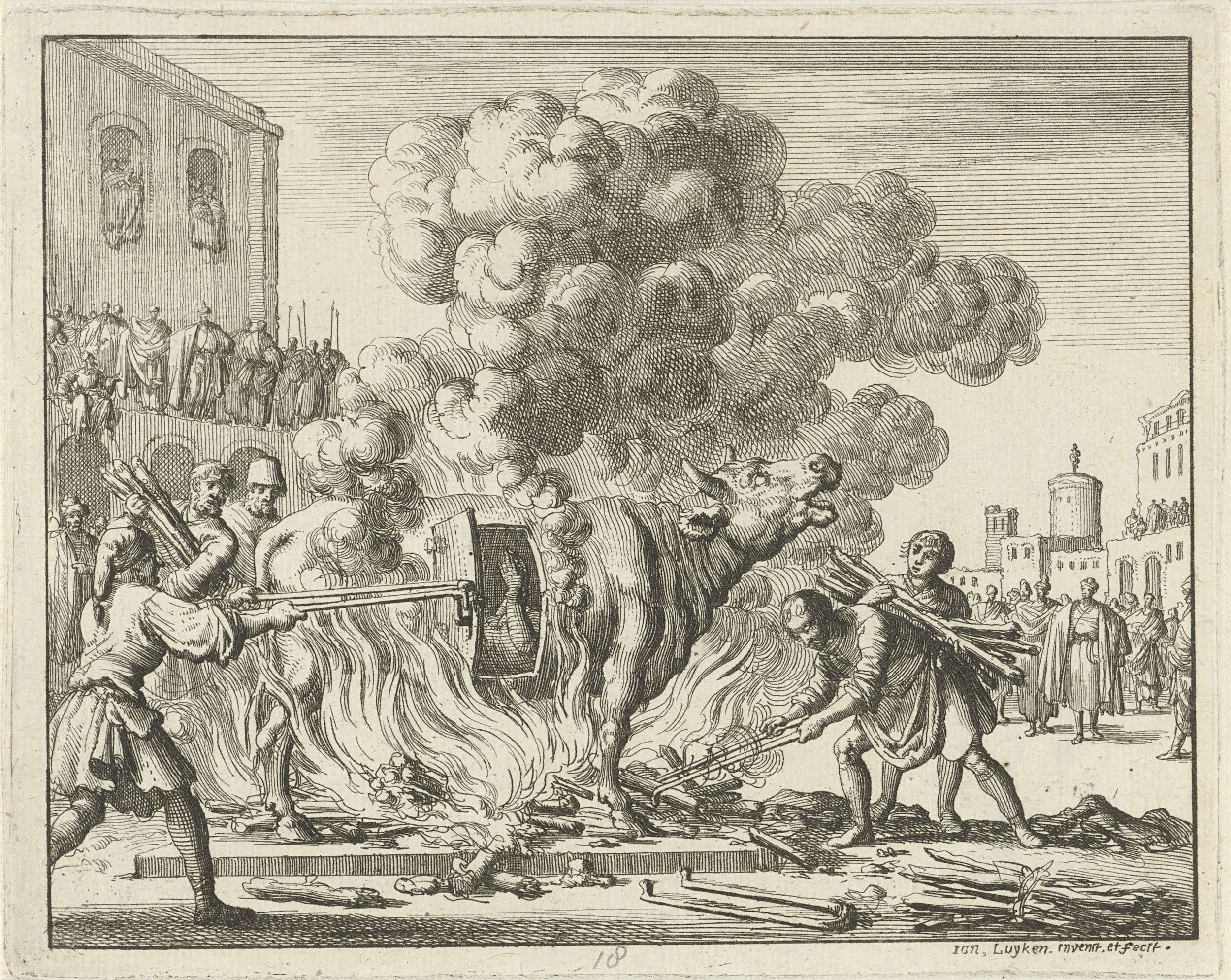 Saint Antipas of Pergamum in a copper bull over the fire
