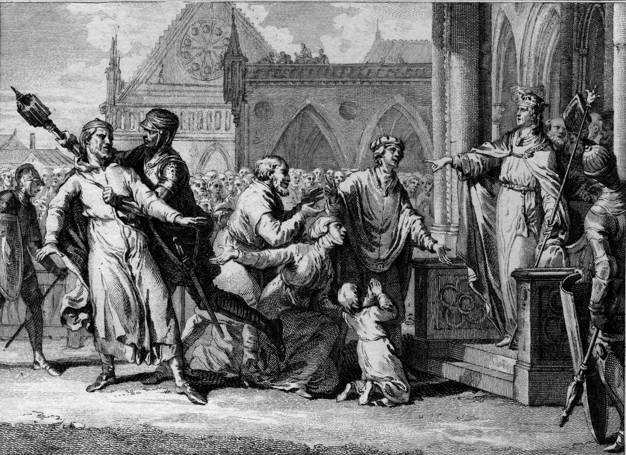 Dagobert I tries to assert the royal authority in Burgundy by hearing the complaints against their lords