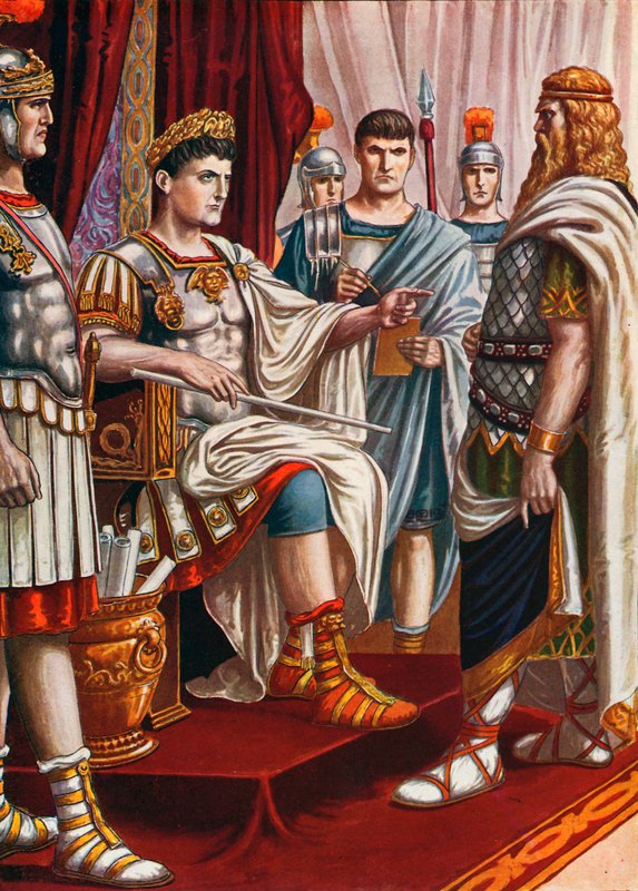 King Decebalus Surrendering to the Emperor Trajan