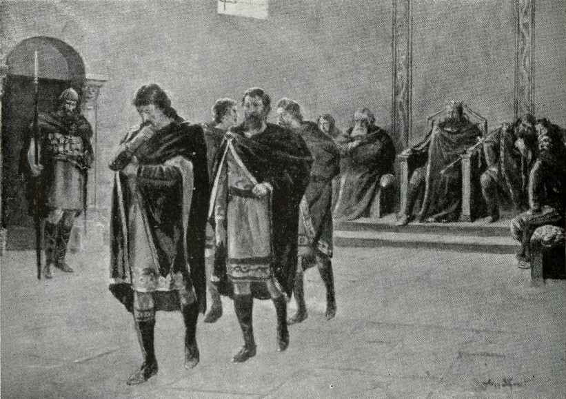 Edric Streona leaves the presence of Canute