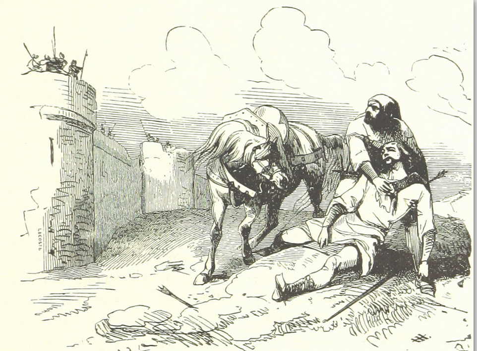 William Clito, Count of Flanders, mortally wounded during the siege of Alost