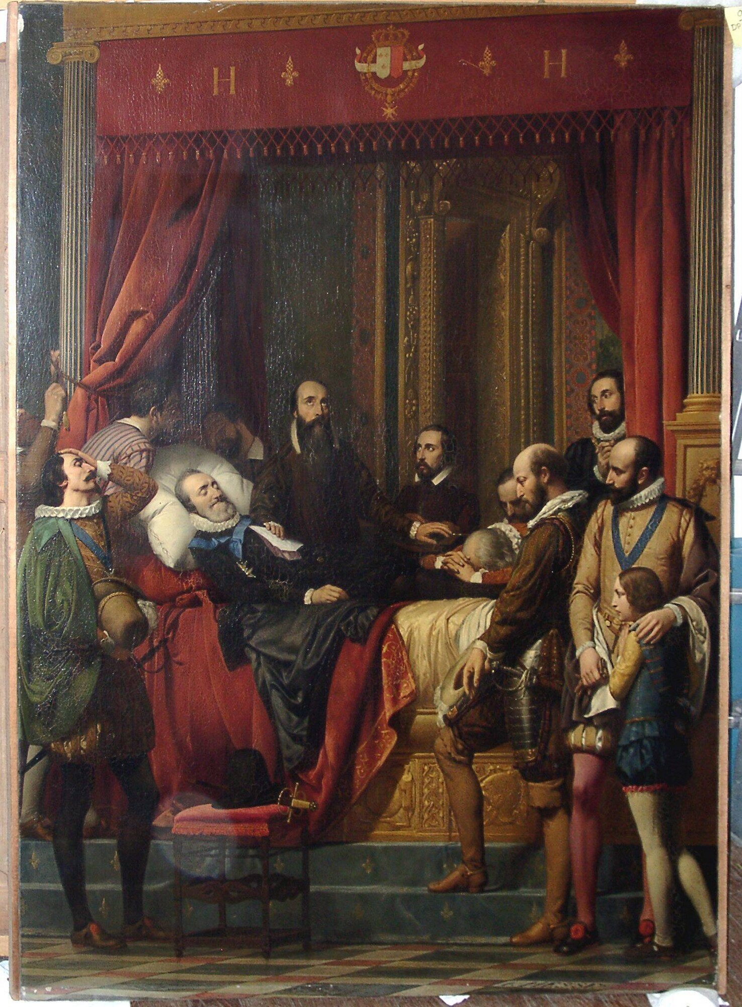 Henri IV on his deathbed at the Louvre