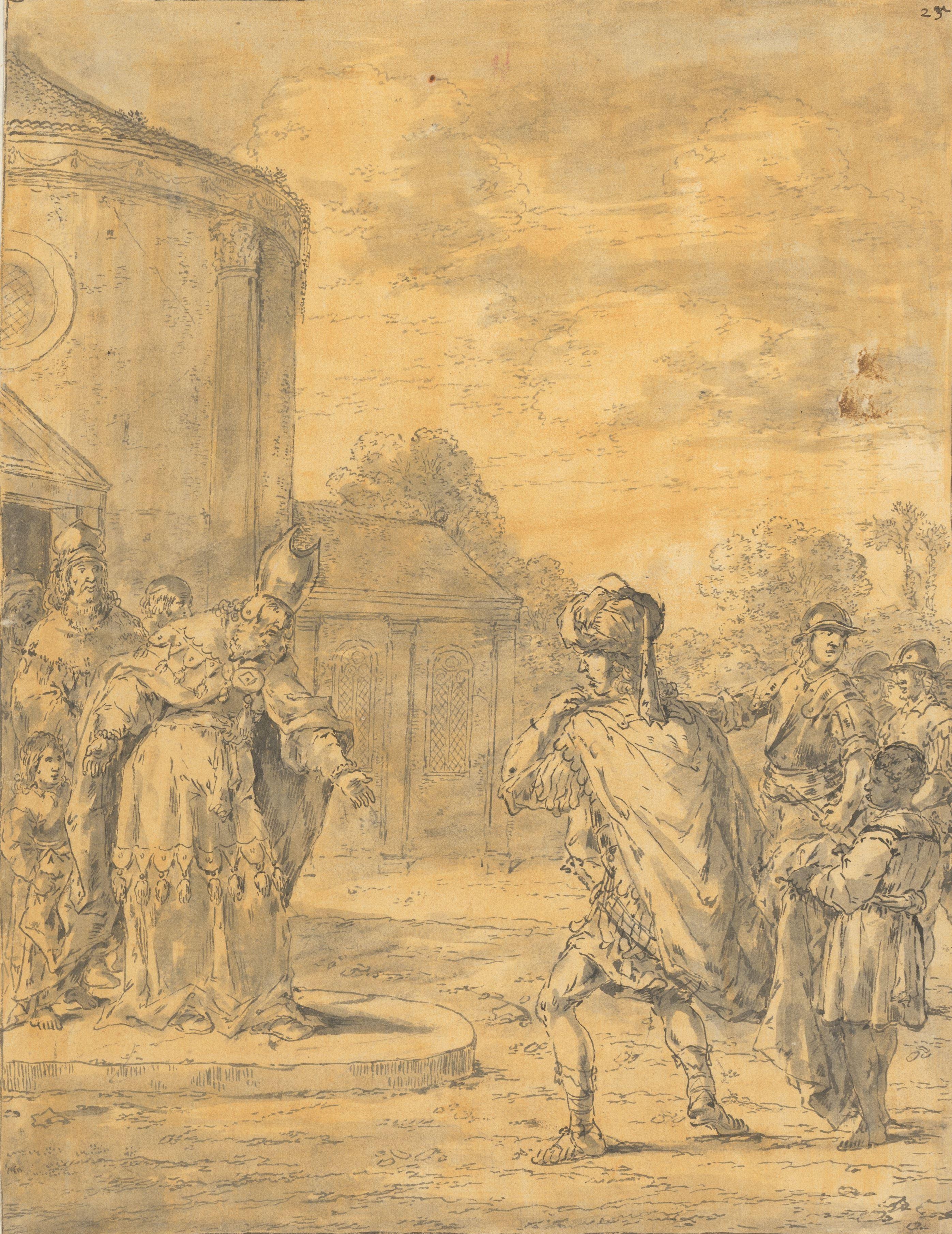 Alexander the Great Visiting the Temple of Jupiter