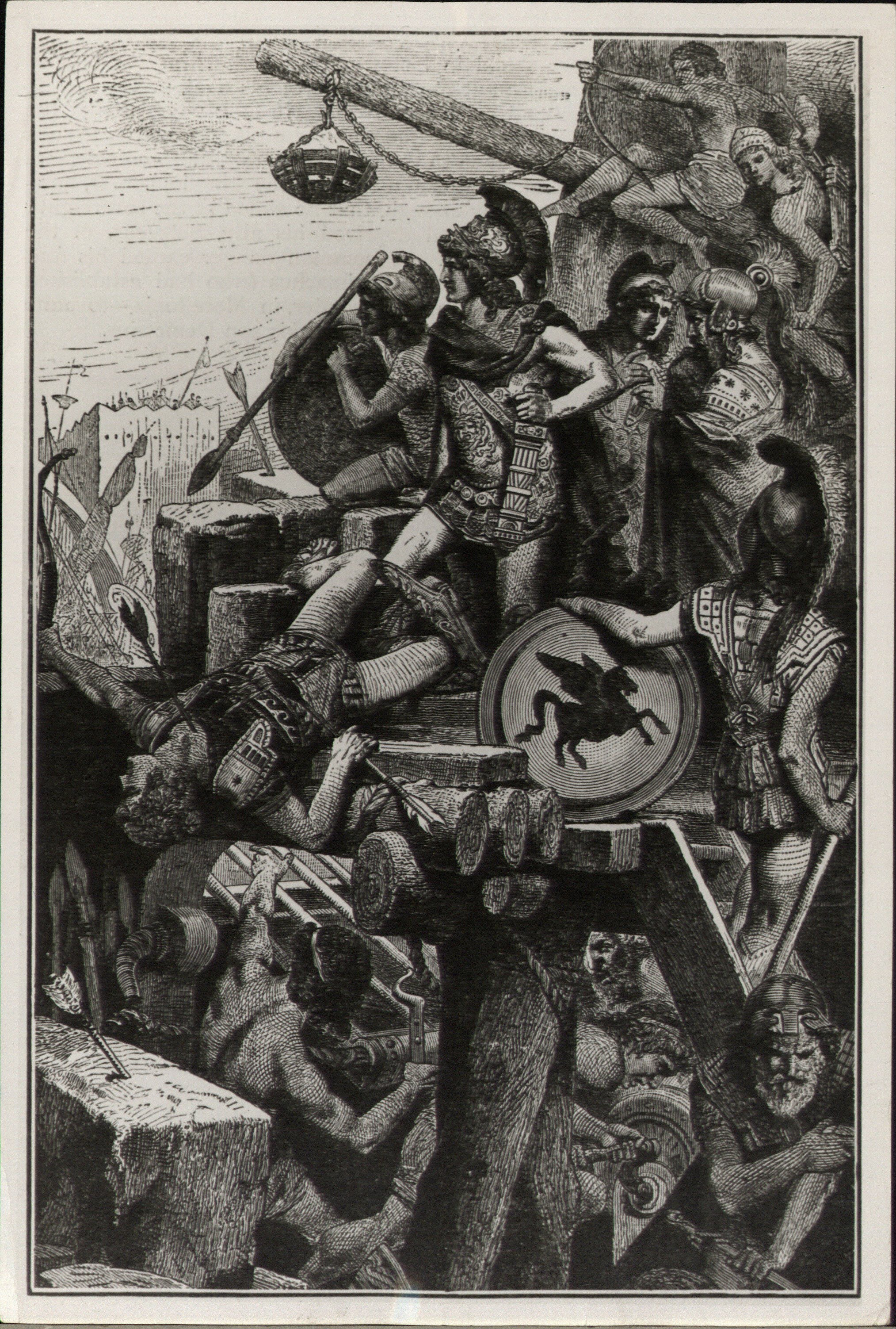 Alexander the Great laying siege to Tyre