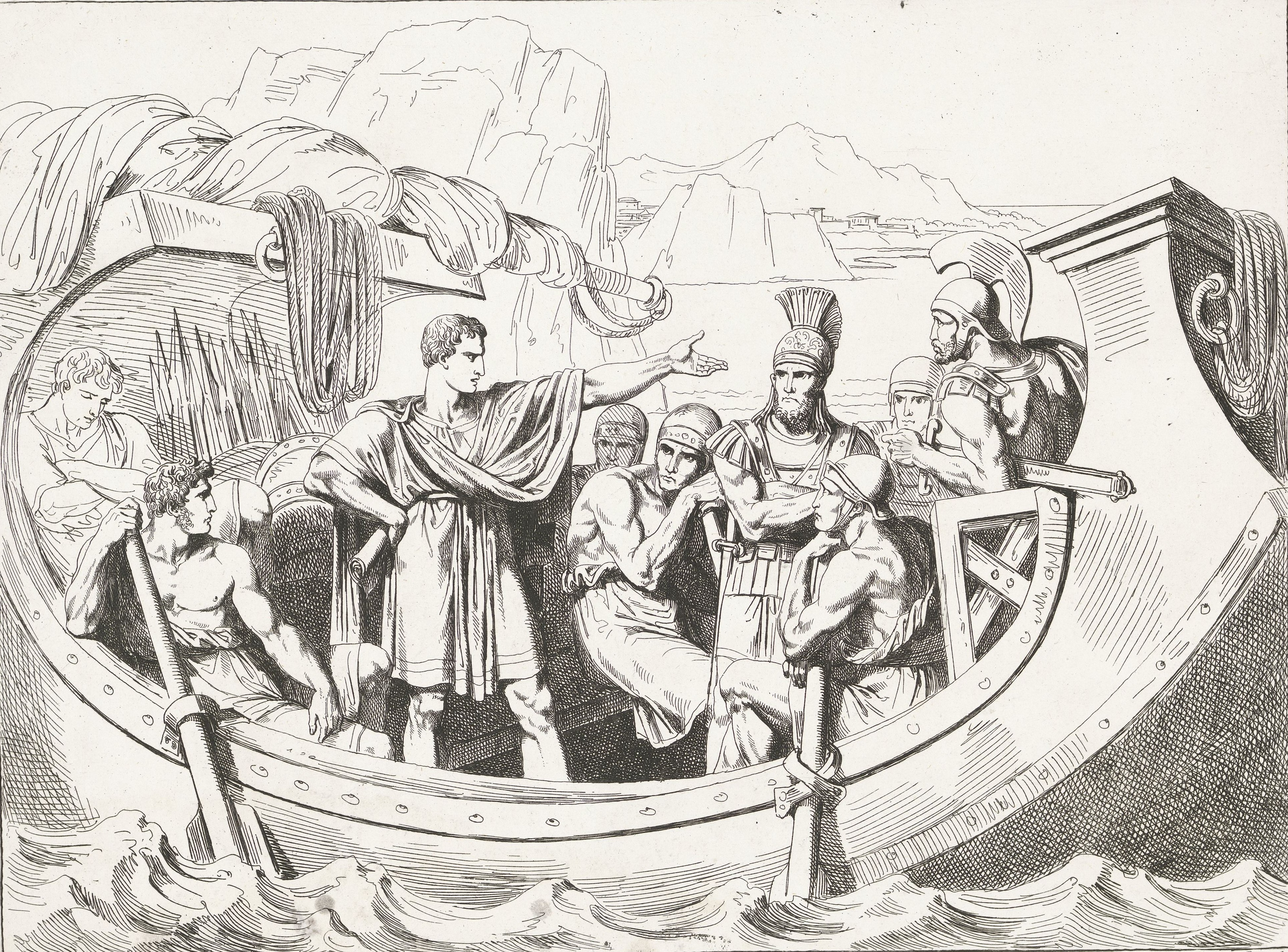 Julius Caesar captured by pirates