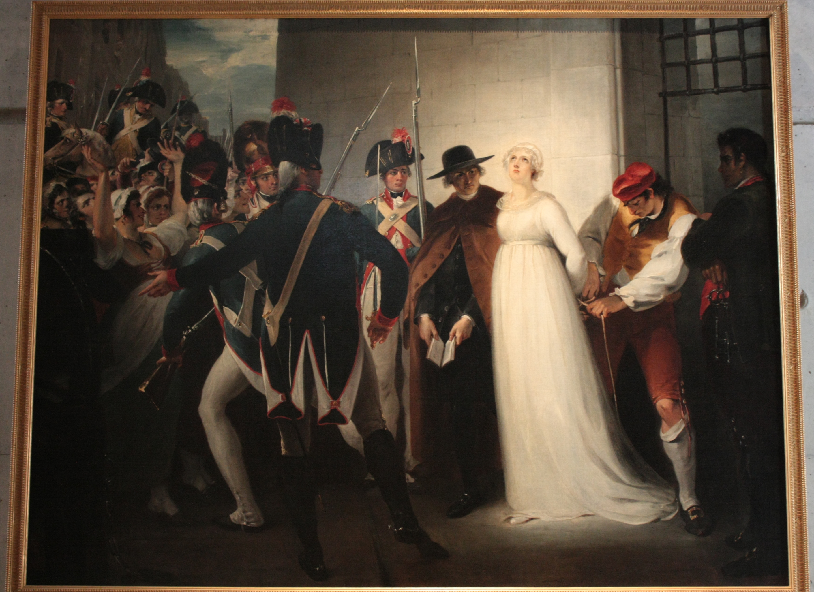 Marie Antoinette leaving the Conciergerie, October 16, 1793 by William Hamilton