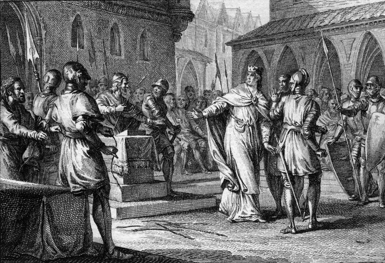 Rising against Charles the Simple by the lords led by Robert,, Soissons