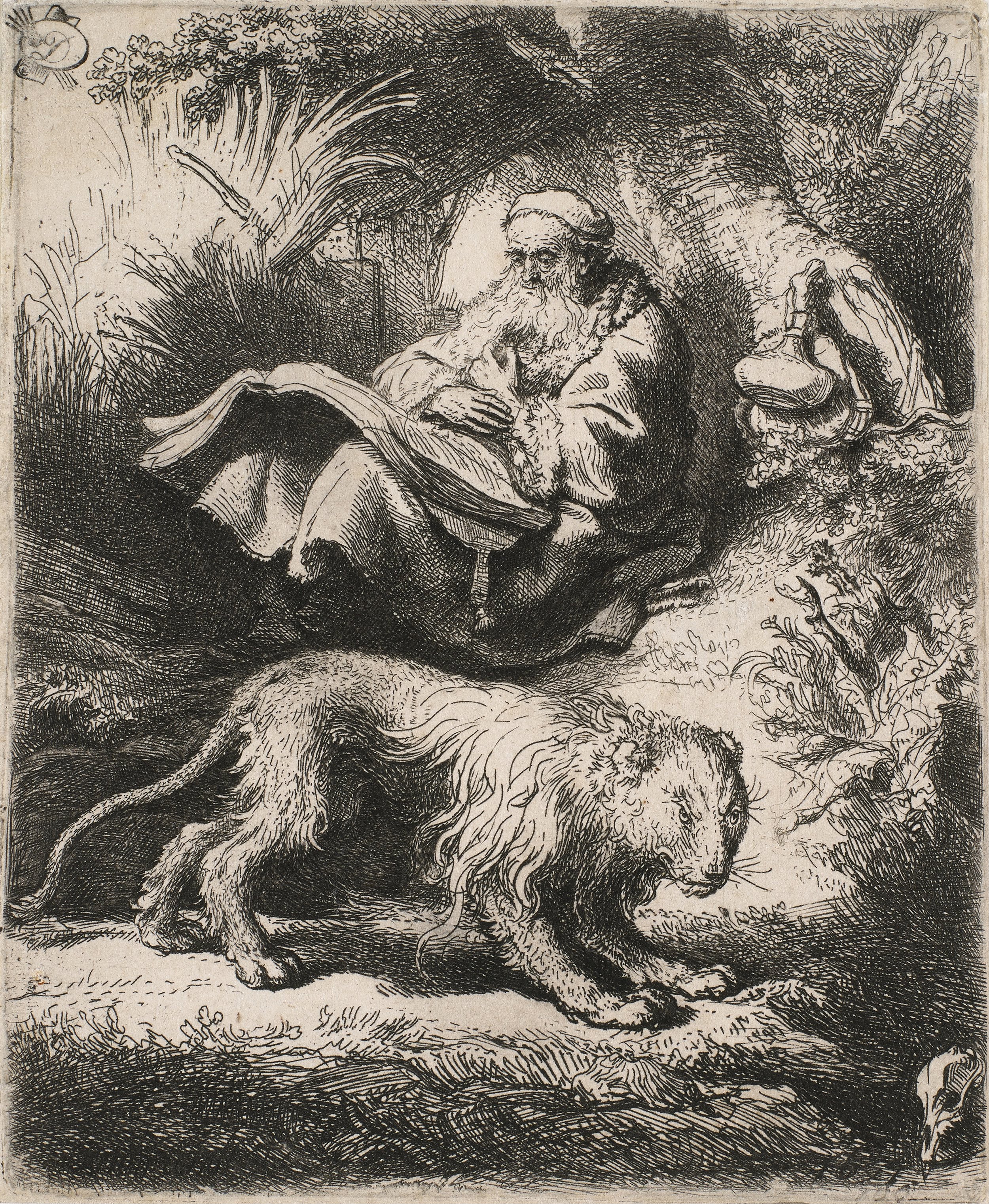 St. Jerome Reading in the Wilderness -