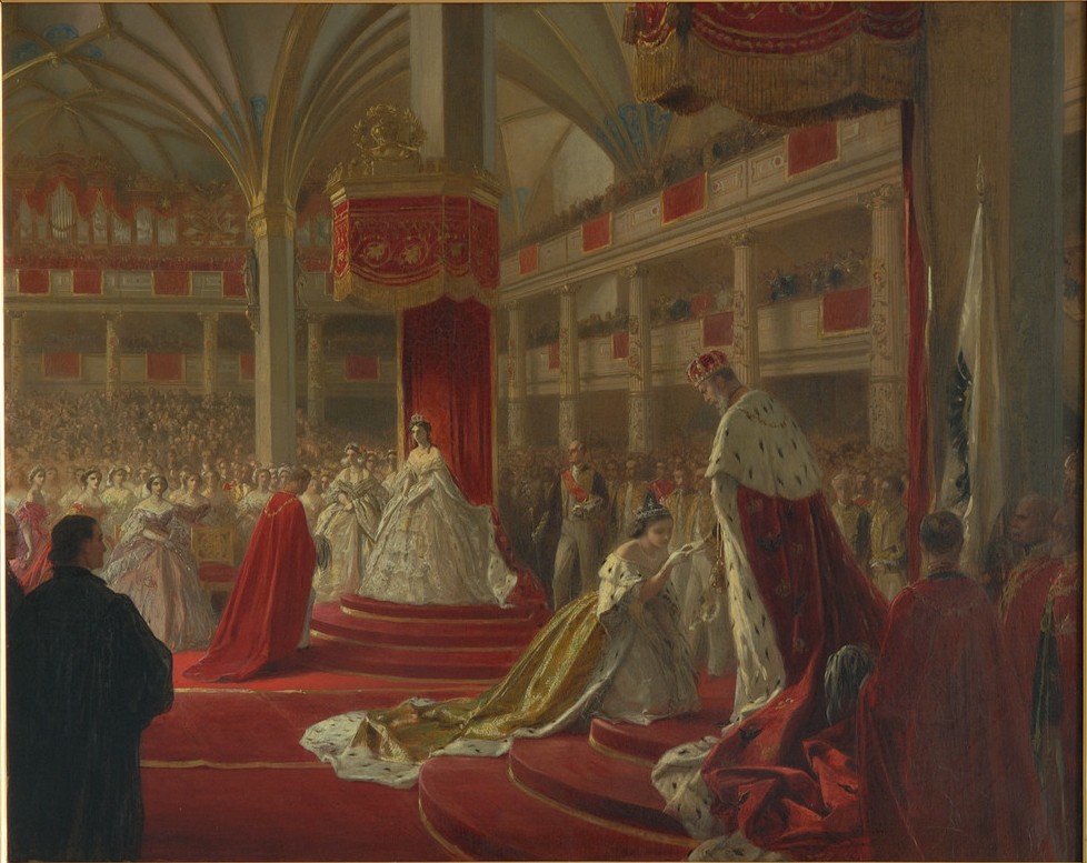 Coronation of the King of Prussia, Crown Princess doing homage