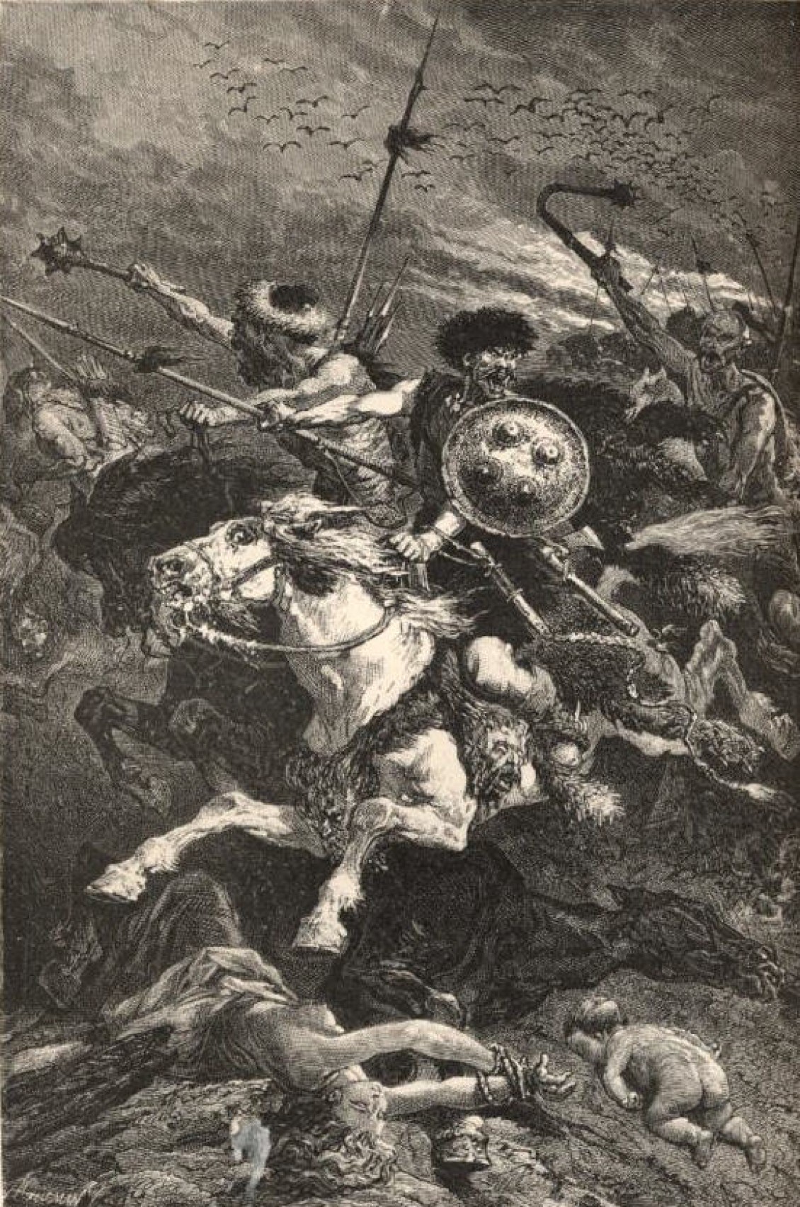 The Huns at the Battle of Chalons
