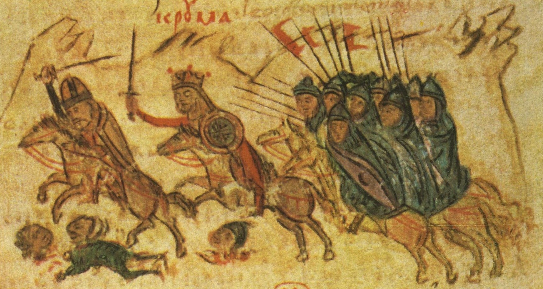 Byzantine emperor Leo V the Armenian persecutes Krum of Bulgaria